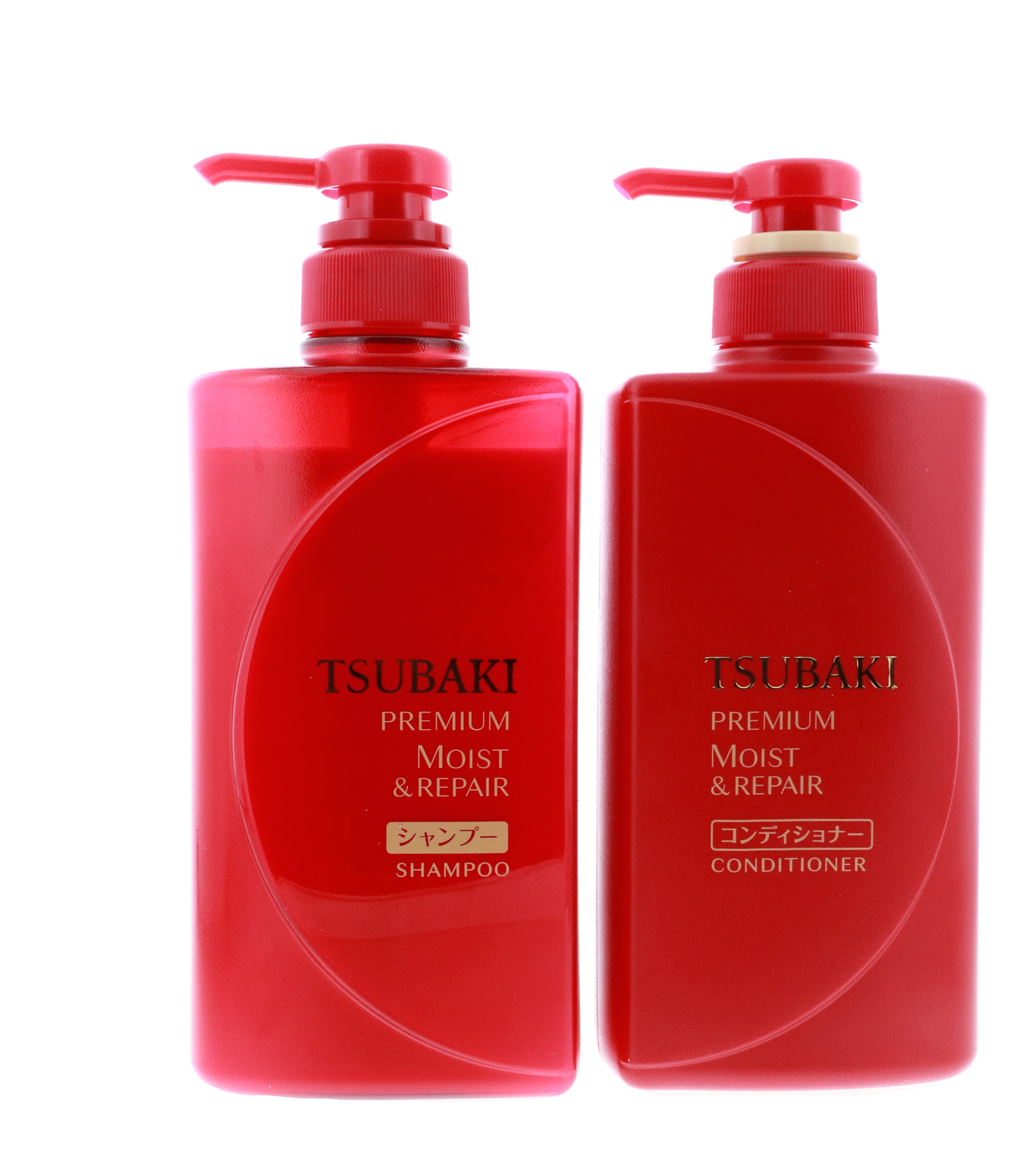 Shiseido Tsubaki Premium Moist Hair Care Set, Shampoo (490ml) & Conditioner (490ml) Shiseido