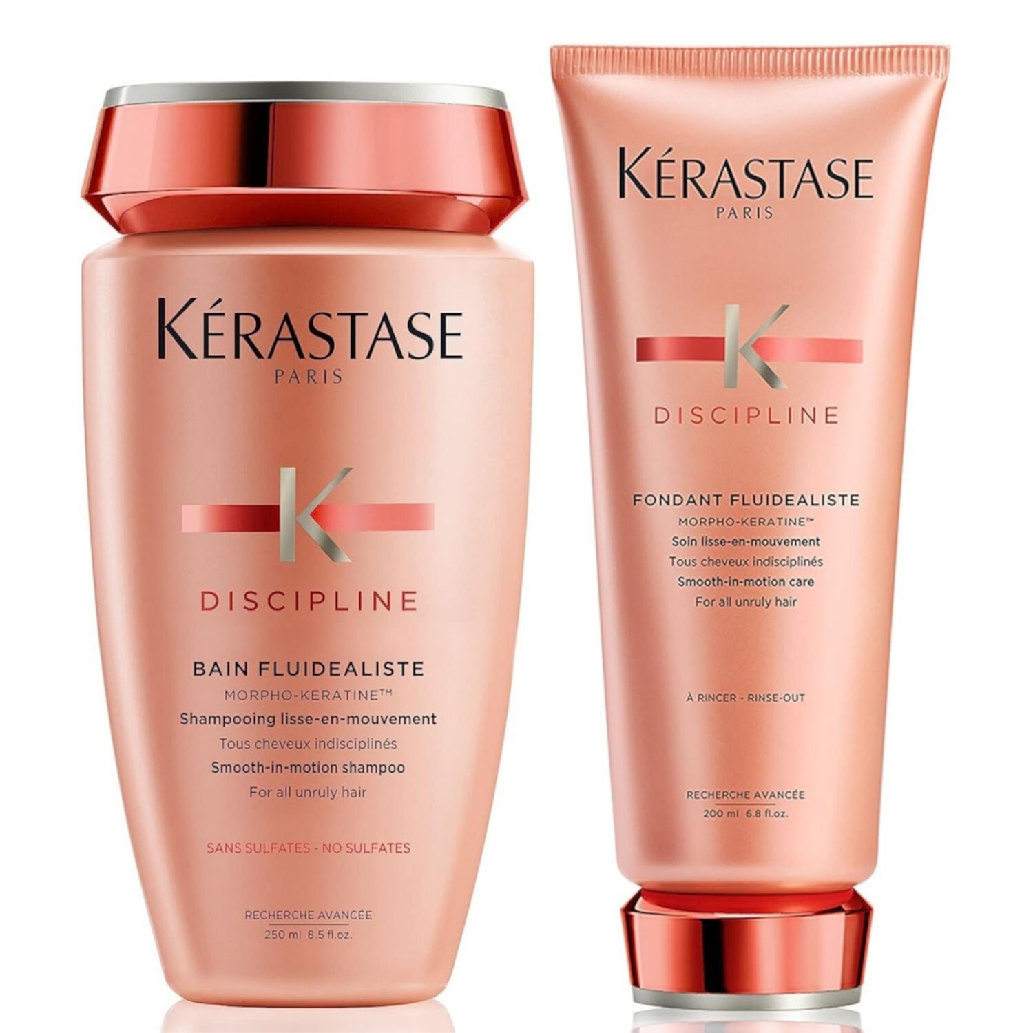 Kerastase Discipline Bain Fluidealiste Anti-Frizz Shampoo & Discipline Fondant Fluidealiste Smoothing Conditioner Set KERASTASE