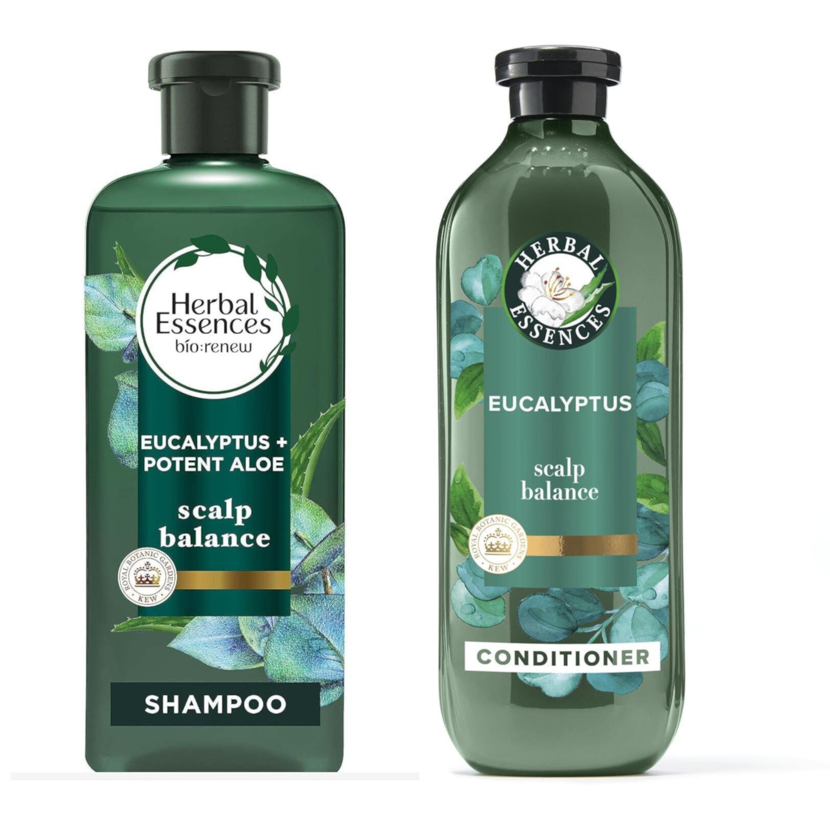 Herbal Essences Eucalyptus Sulfate Free Shampoo & Conditioner Set, Scalp Balance, for All Hair Types, 13.5 fl oz Herbal Essences