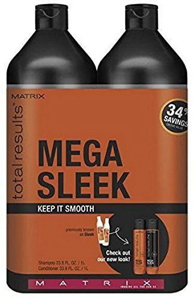 Matrix Total Results Mega Sleek Shea Butter Shampoo & Conditioner Duo 33.8 oz Each Matrix