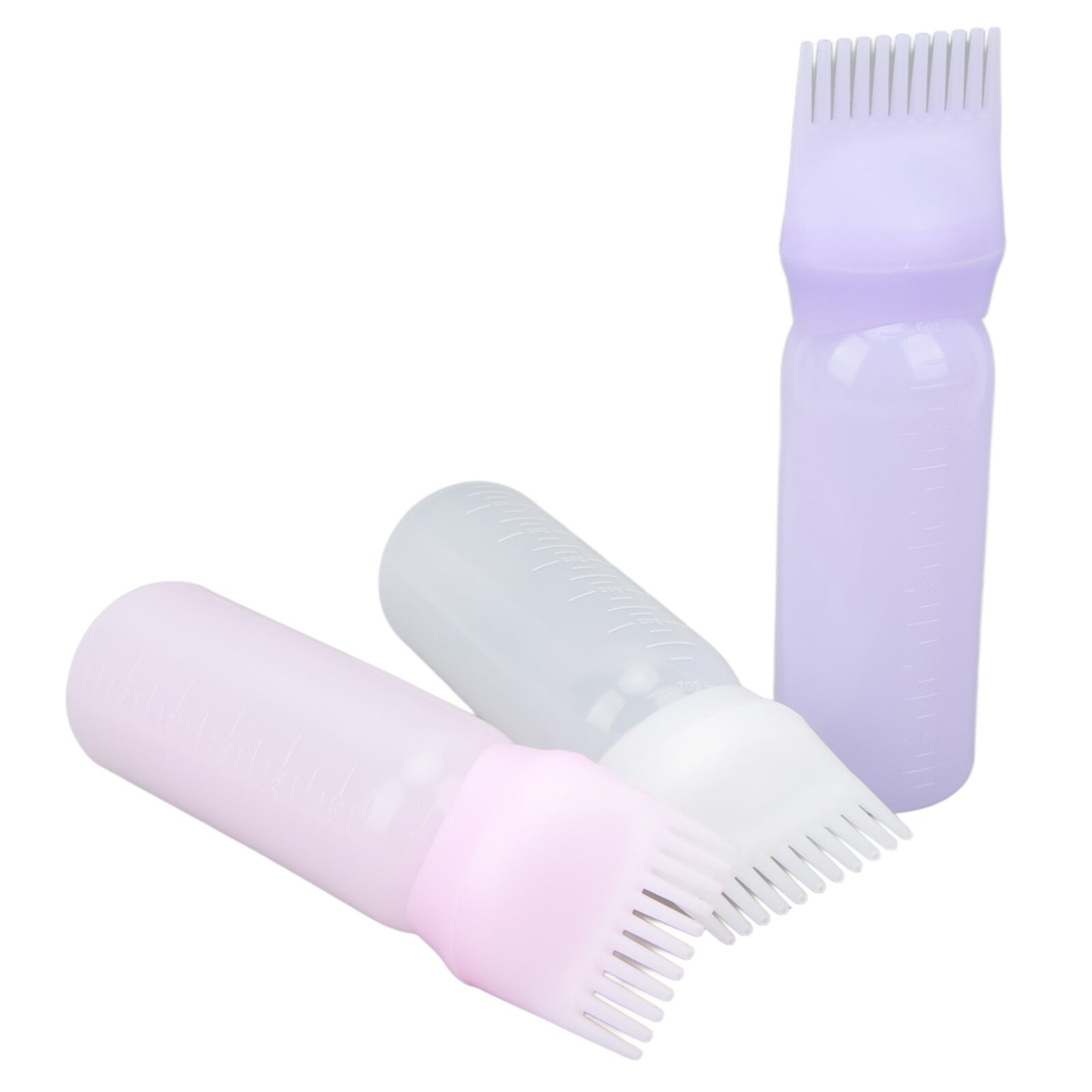 Hair Oiling Bottle, Reusable Root Comb Bottle Applicator Squeeze Styling Tool  For Home Mgaxyff