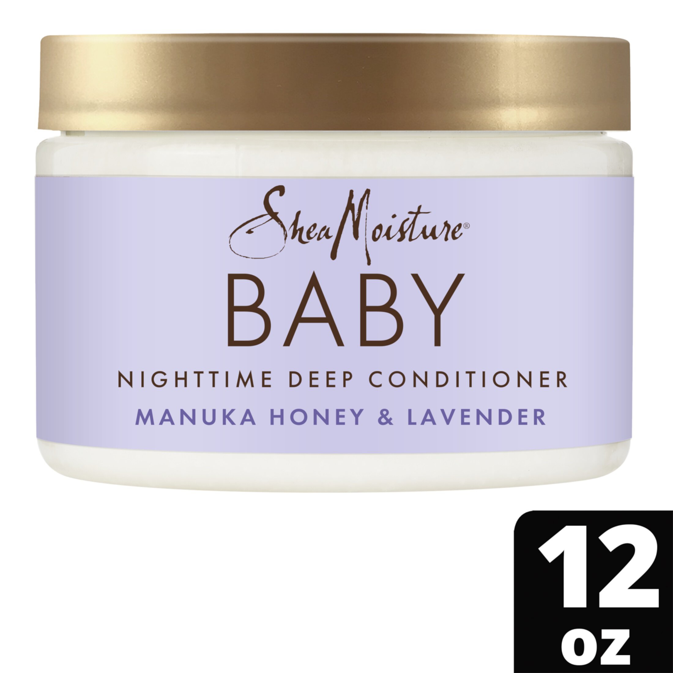 SheaMoisture Baby Nighttime Deep Conditioner Manuka Honey & Lavender All Hair, 12 oz SheaMoisture