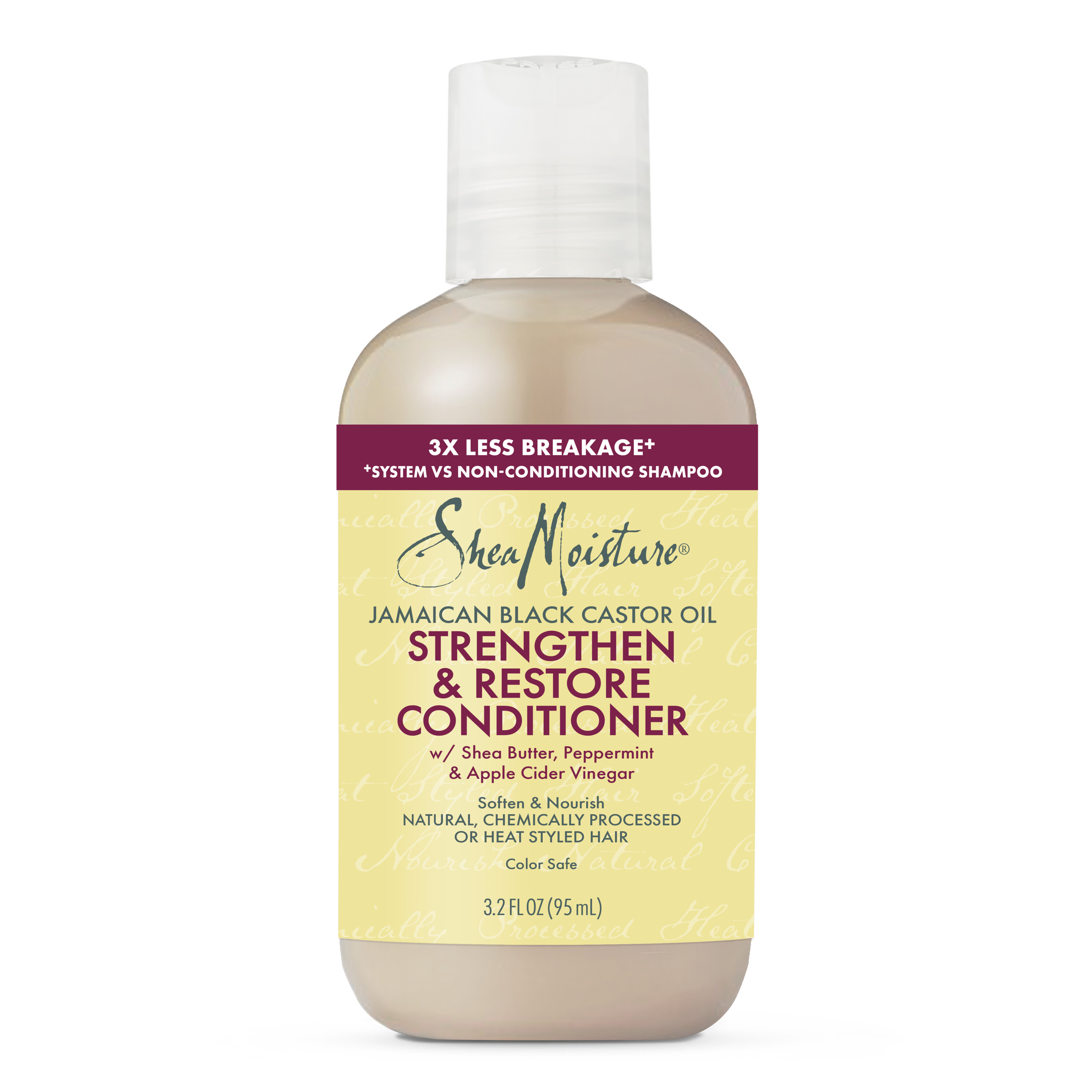 SheaMoisture 100% Pure Jamaican Black Castor Oil Strengthen and Restore Deep Conditioner, 3.2 fl oz SheaMoisture