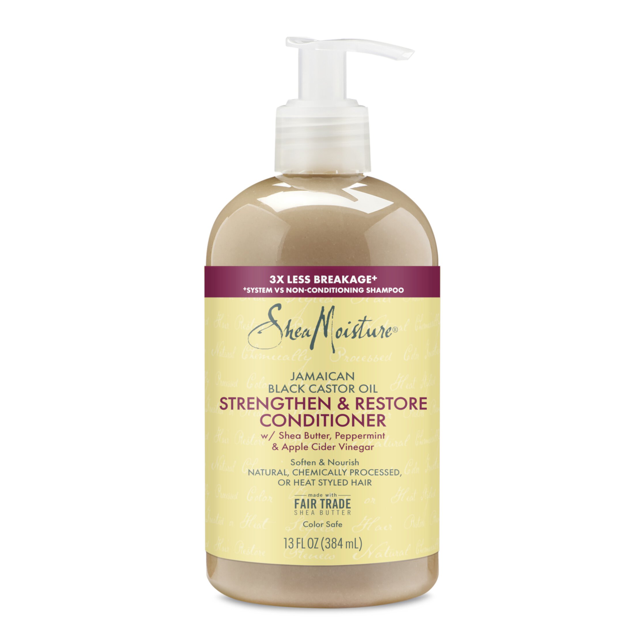 SheaMoisture Strength and Restore Daily Conditioner, Jamaican Black Castor Oil, 13 fl oz SheaMoisture