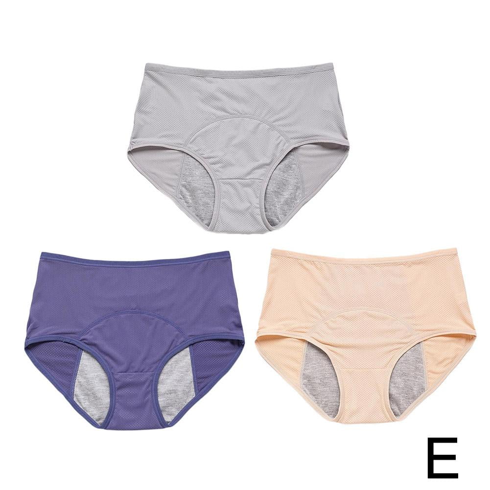 QAOlDH 3 Pack Set Everdries Leakproof Ladies Underwear - Everdries Leakproof Panties for Over 60#s Incontinence Female Breathable Pants QAOlDH