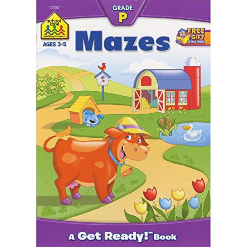 Preschool Workbooks 32 Pages-Mazes School Zone