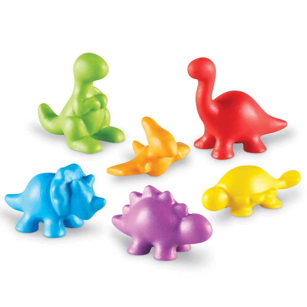 Learning Resources Back In Time Dinosaur Counters - 72 Pieces, Boys and Girls Ages 3+ Dinosaurs for Toddlers, Dinosaurs Action Figure Toys Learning Resources