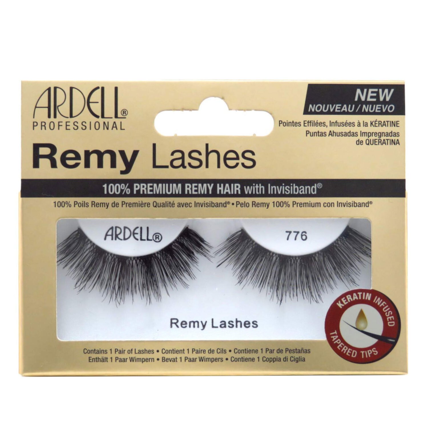 Ardell Professional Remy Lashes, 776 Black,8 Packs ARDELL