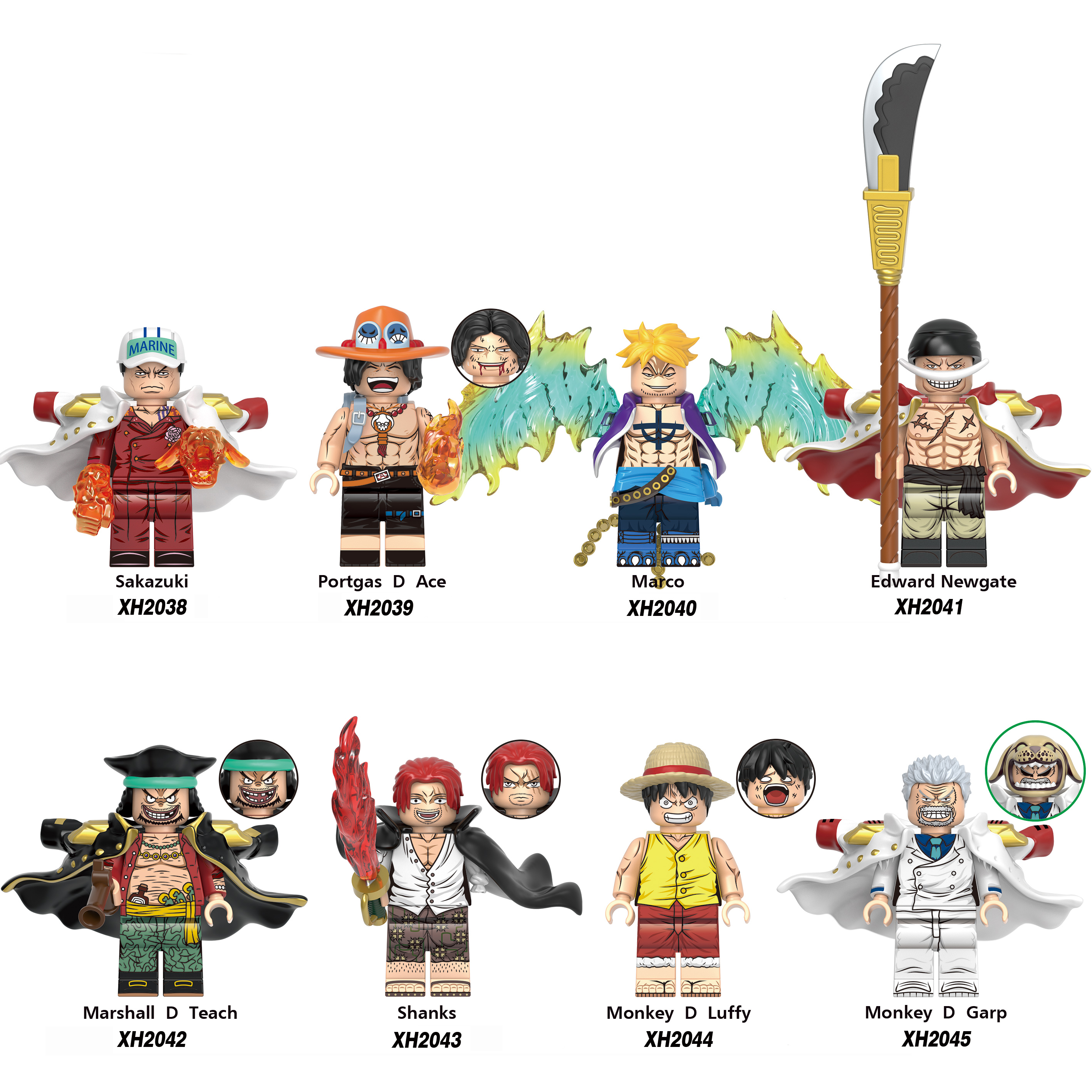 ONE PIECE Custom Building Block X 8 Set E Toybuy