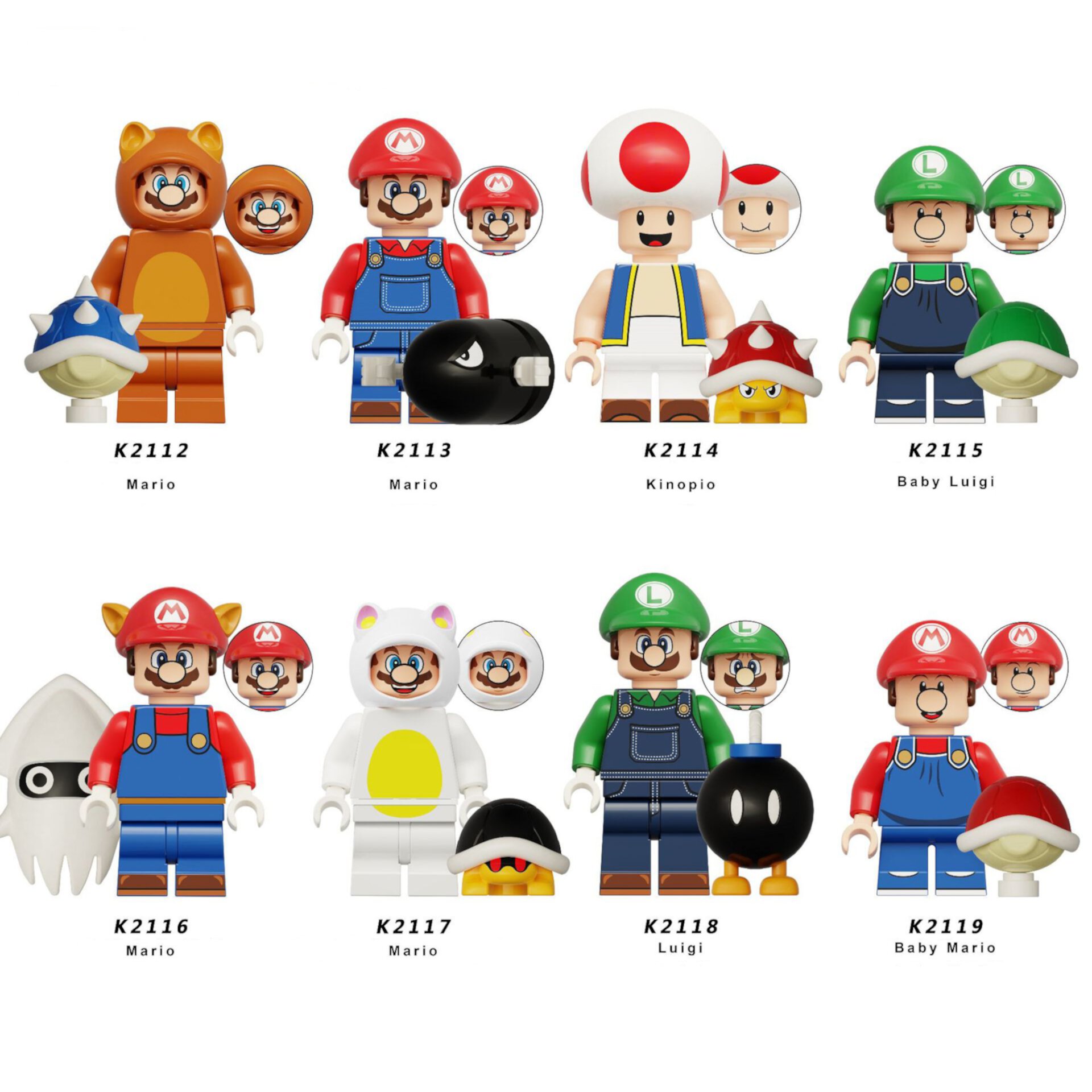 The Super Mario Bros. Movie Building Block Figure x 8 Sets Toybuy