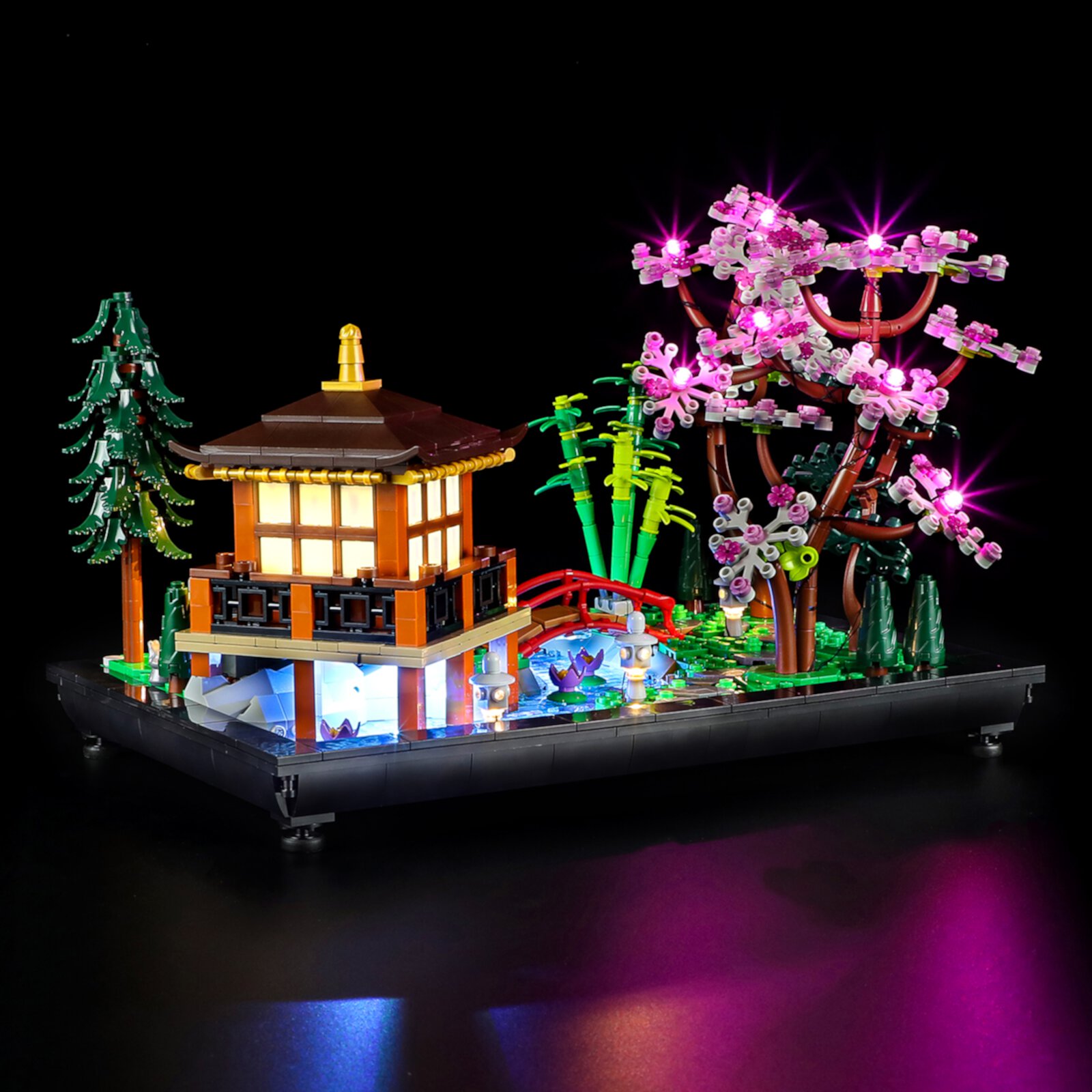 Комплект светодиодной подсветки Q&C Lighting для Lego Tranquil Garden 10315, в наборе без деталей Q&C Lighting