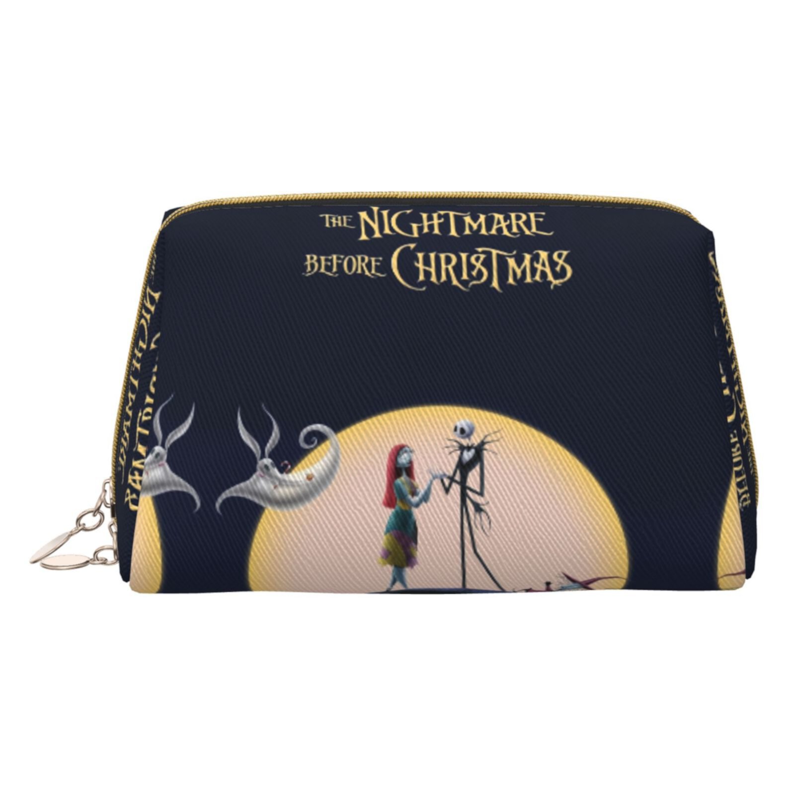 Косметичка nobrand Nightmare Before Christmas Travel Makeup Bag Small, Vegan Leather Pouches Nobrand