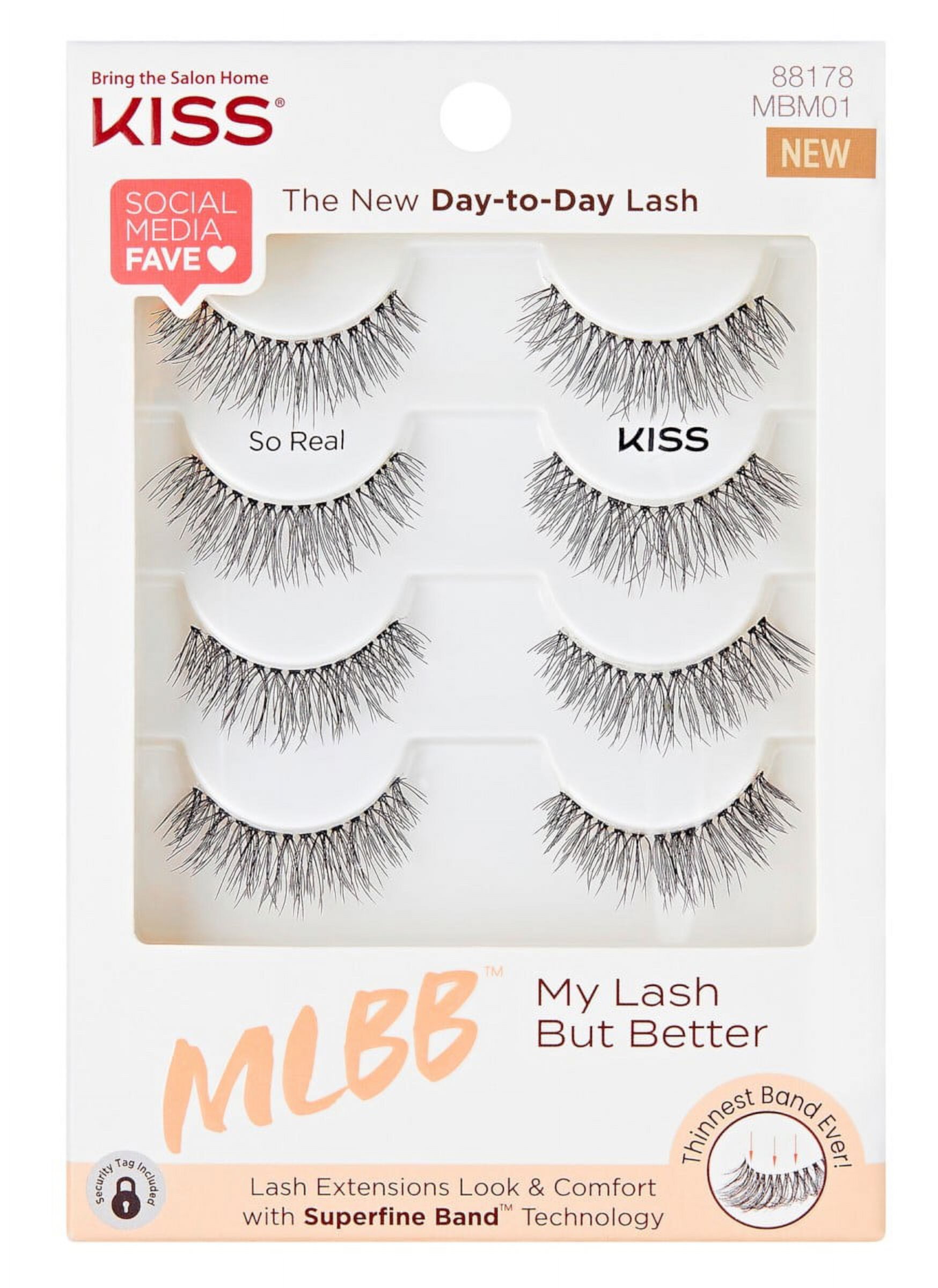 Kiss My Lash But Better Multi- Pack So Real 4-Pair (Pack of 3) Visit the KISS Store