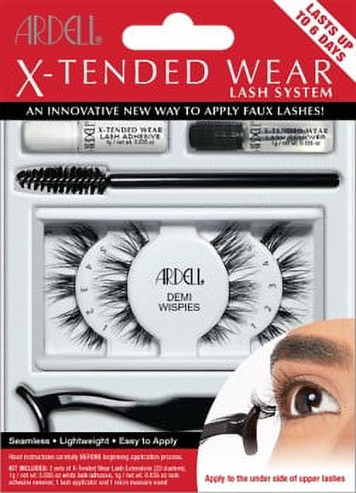 Ardell X-tended Wear Lash, Demi Wispie, 1 pair ARDELL