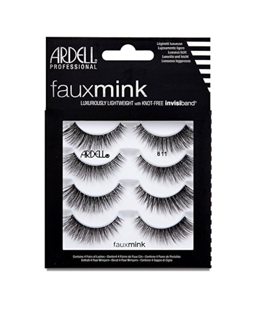 Ardell Faux Mink Luxuriously Light False Eye Lashes, #811 ARDELL