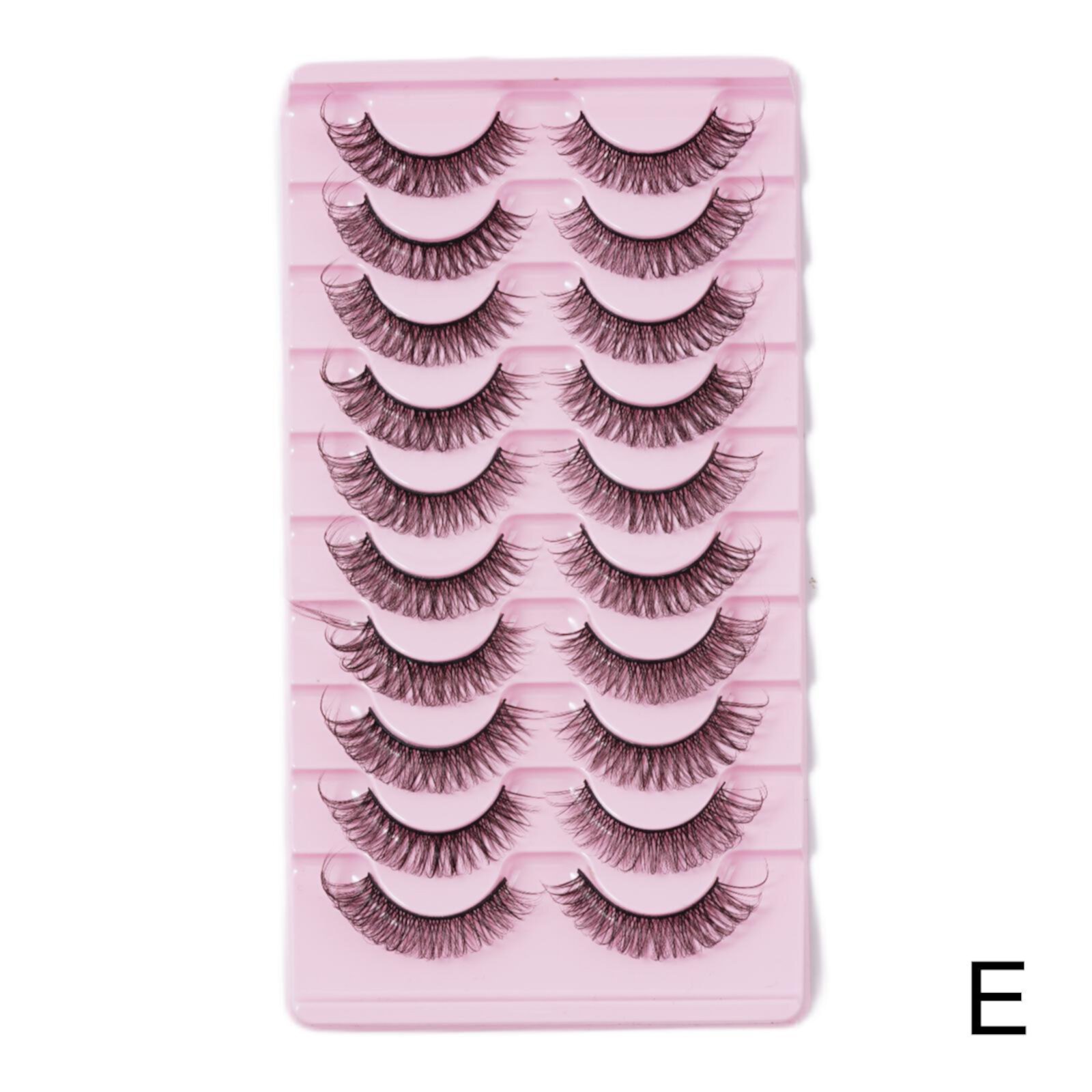 10 Pairs Russian Style Strip Lashes D Curl Long False Eyelashes Hand Made Full Curled Natural Black Fake Eye Lashes Extensions Makeup Tools Z6X2 TQEHS