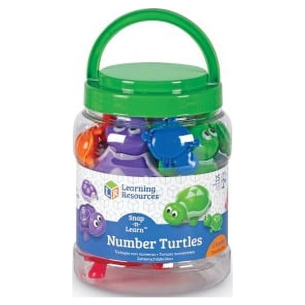 Learning Resources Snap-n-Learn Number Turtles Skill Learning: Shape, Color, Number, Matching, One-to-One Correspondence, Counting, Motor Skills, Motor Planning, Visual - 2 Year & Up Learning Resources