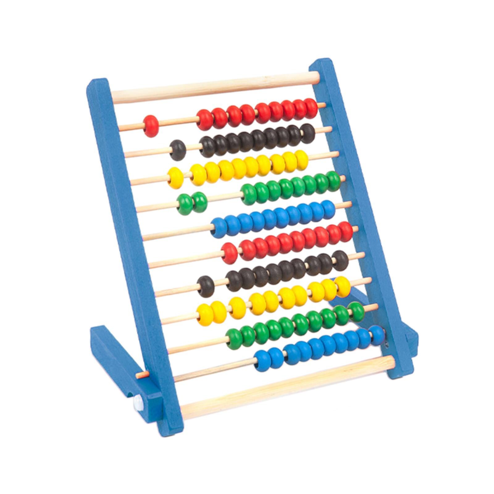 Education Abacus for Kids Math 10 Row Wooden Counting Frame Abacus Teach Counting, Addition and Subtraction, Math Number Game Preschool Learning Toys Blue STARTIST