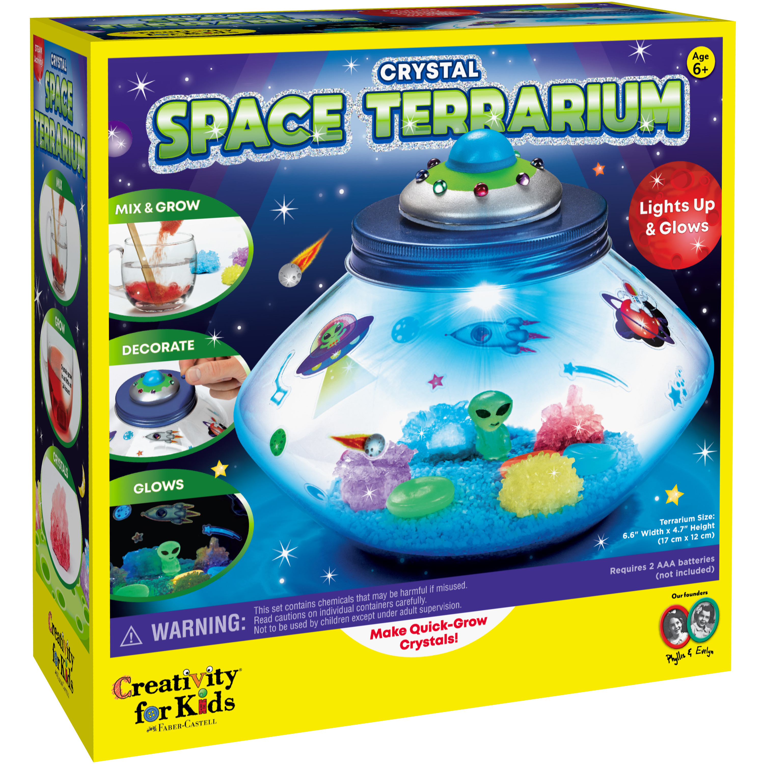 Creativity for Kids Crystal Terrarium Kit - Space Creativity for Kids