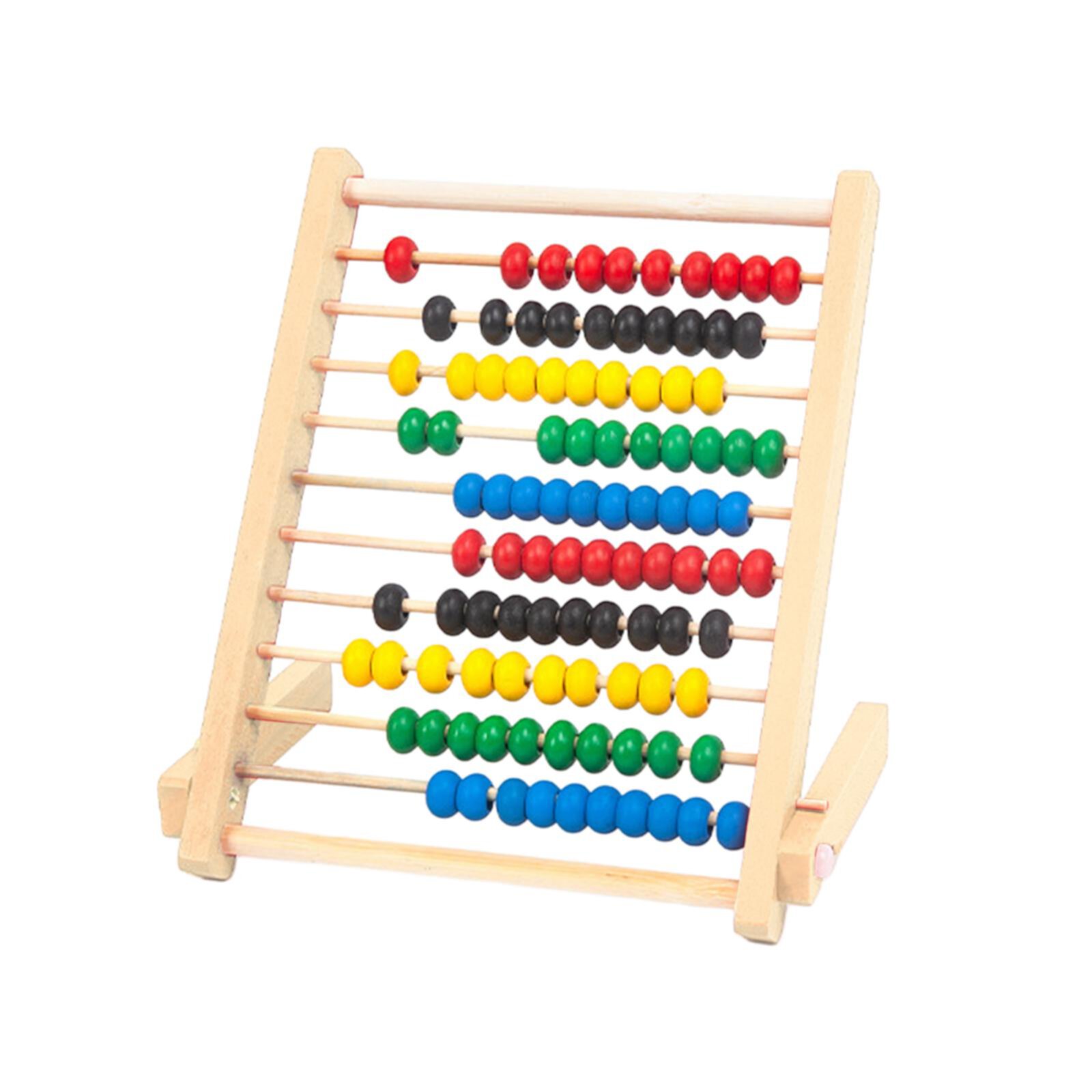 Education Abacus for Kids Math 10 Row Wooden Counting Frame Abacus Teach Counting, Addition and Subtraction, Math Number Game Preschool Learning Toys Beige STARTIST