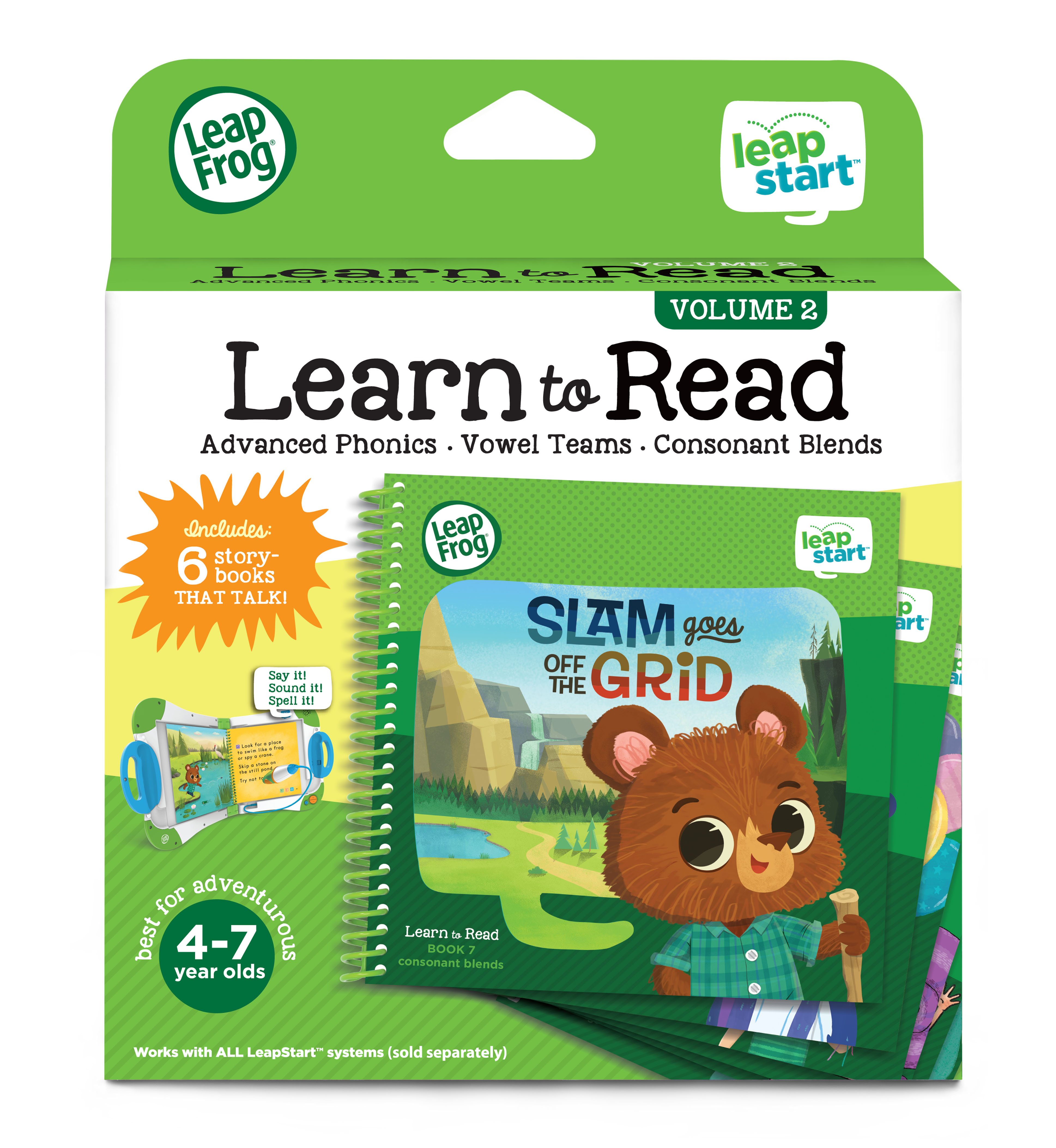 LeapFrog LeapStart Learn to Read Books Volume 2, For Kids 4-7 Years Old LeapFrog