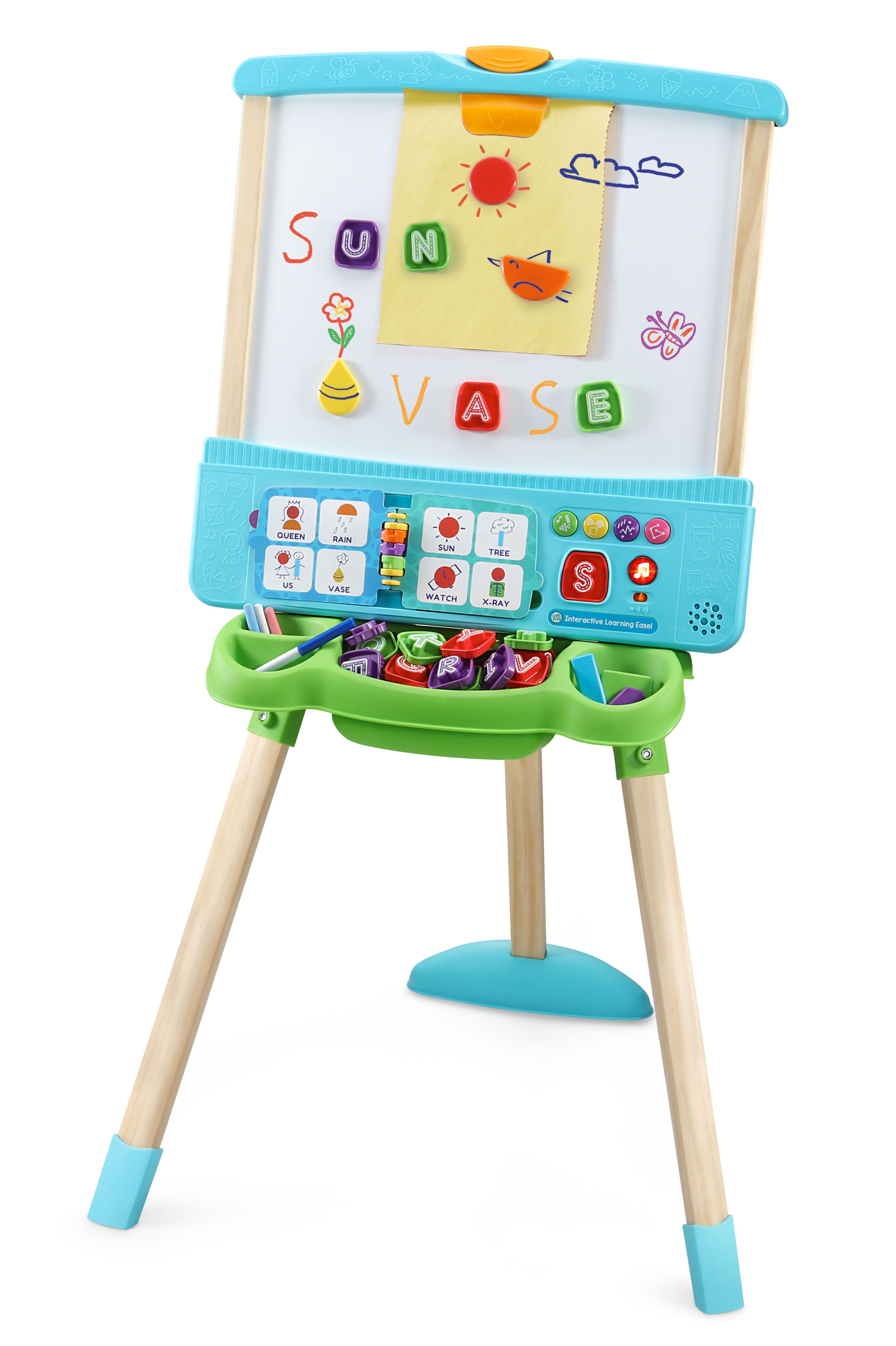 LeapFrog Interactive Learning Easel FSC-Mix Wood with Accessories, Baby and Toddler Toys LeapFrog