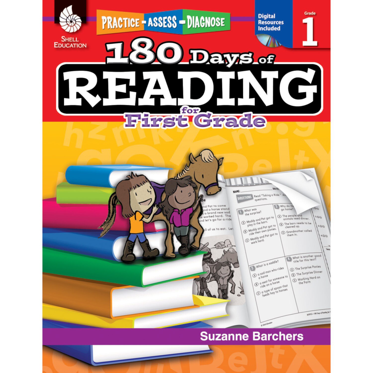 180 Days of Reading for First Grade: Practice, Assess, Diagnose Shell Education