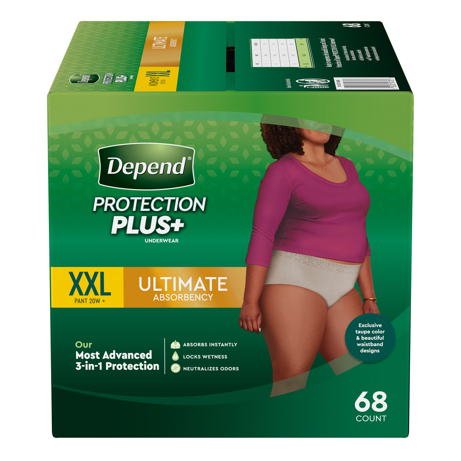 Depend Protection plus Ultimate Underwear for Women Size Medium Visit the Depend Store