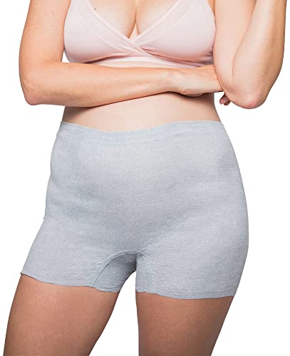 Frida Mom Disposable Postpartum Underwear (Without pad) | Super Soft, Stretchy, Breathable, Wicking, Latex-Free, Boyshort Cut | Petite (8 Count) Frida Baby