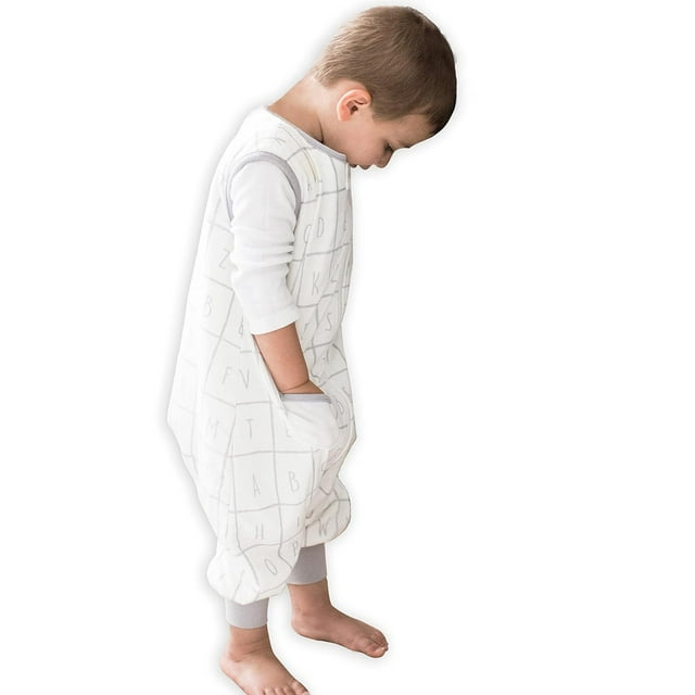 Tealbee Dreamsuit - Bamboo Sleep Sack with Legs - (1.2 Tog) Sunshine 3T-4T Tealbee