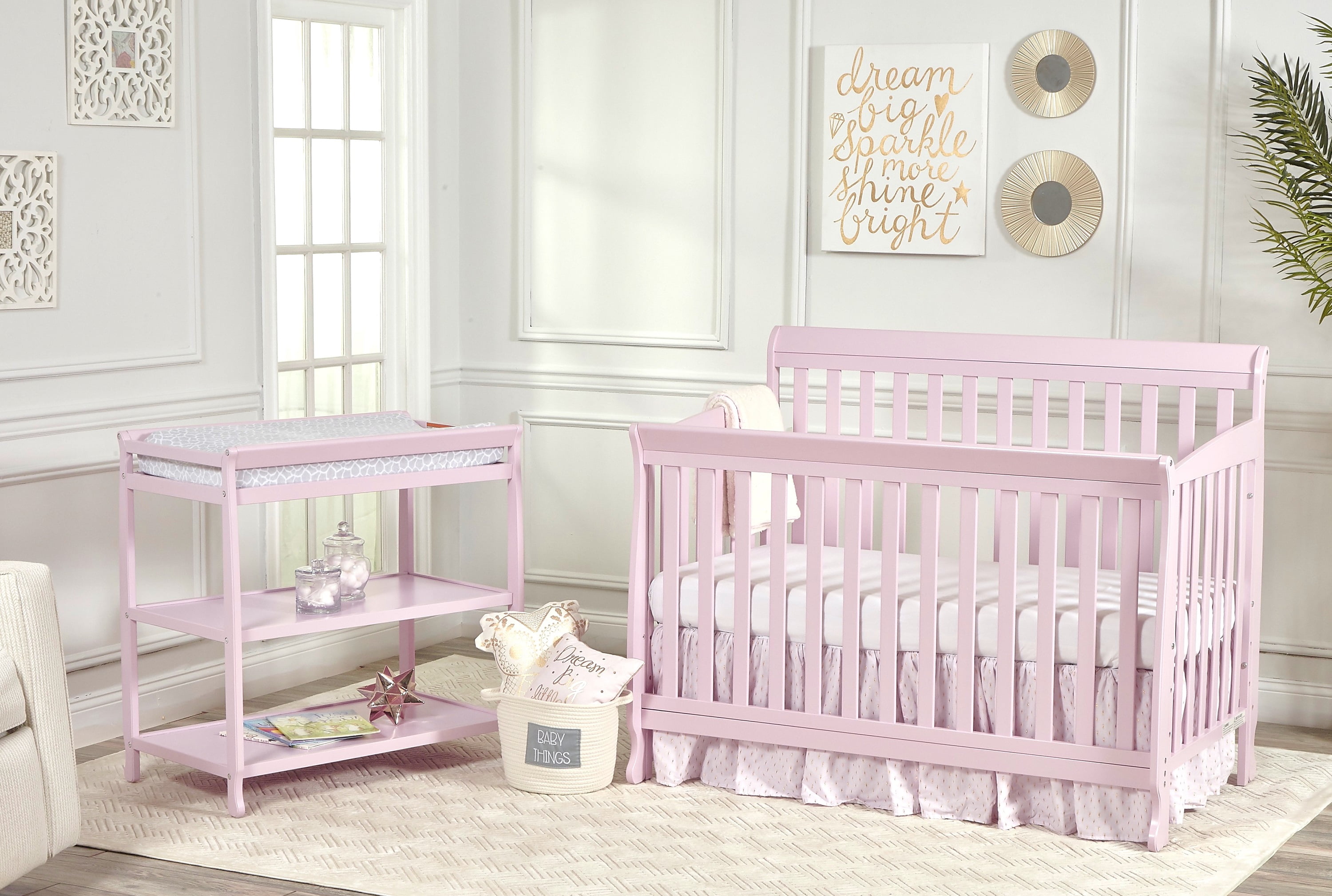 Suite Bebe Riley 4-in-1 Convertible Crib, Lilac Finish Suite Bebe