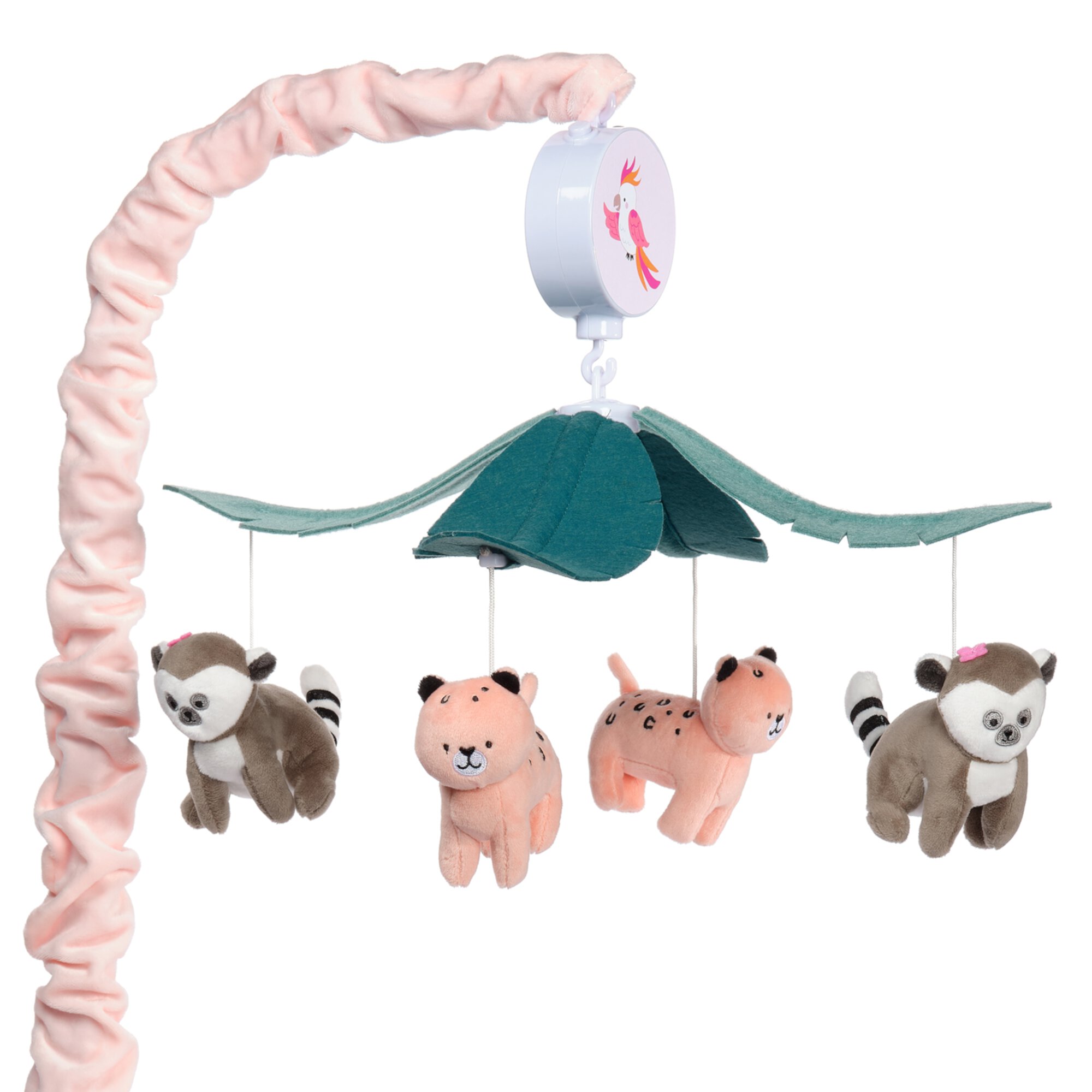 Lambs & Ivy Enchanted Safari Animal Musical Baby Crib Mobile Jungle Soother Toy Lambs & Ivy