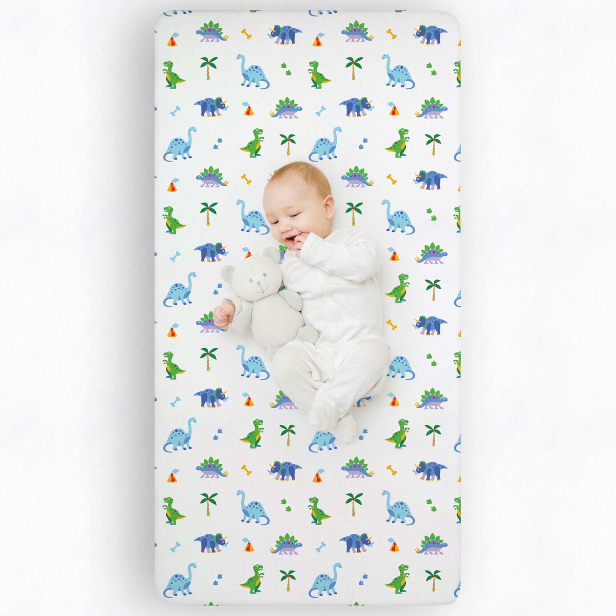 Wildkin Kids 100% Cotton Flannel Fitted Crib Sheet for Boys and Girls (Trains, Planes & Trucks Blue) Wildkin