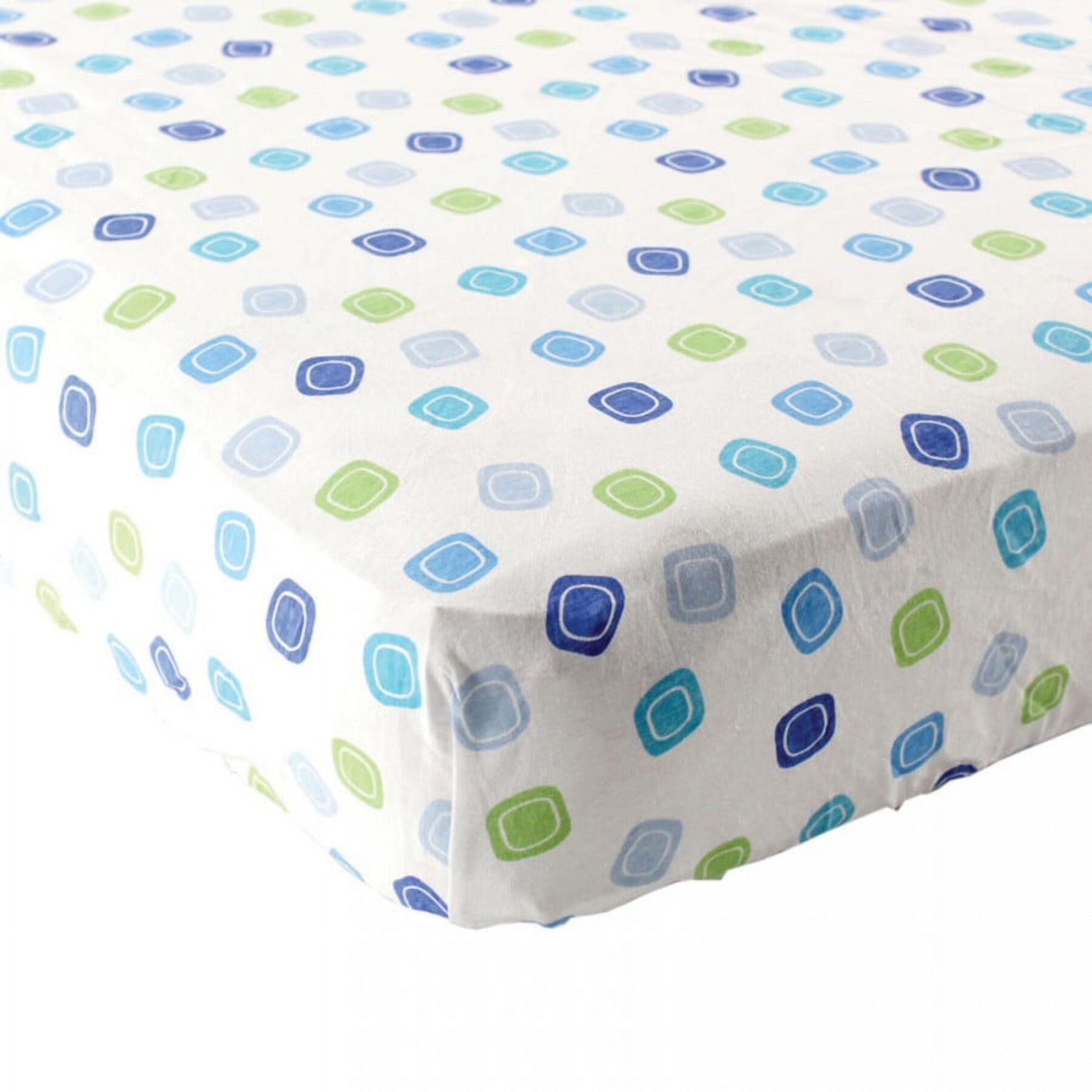 Luvable Friends Baby Boy Fitted Playard Sheet, Blue Geometric, One Size Luvable Friends