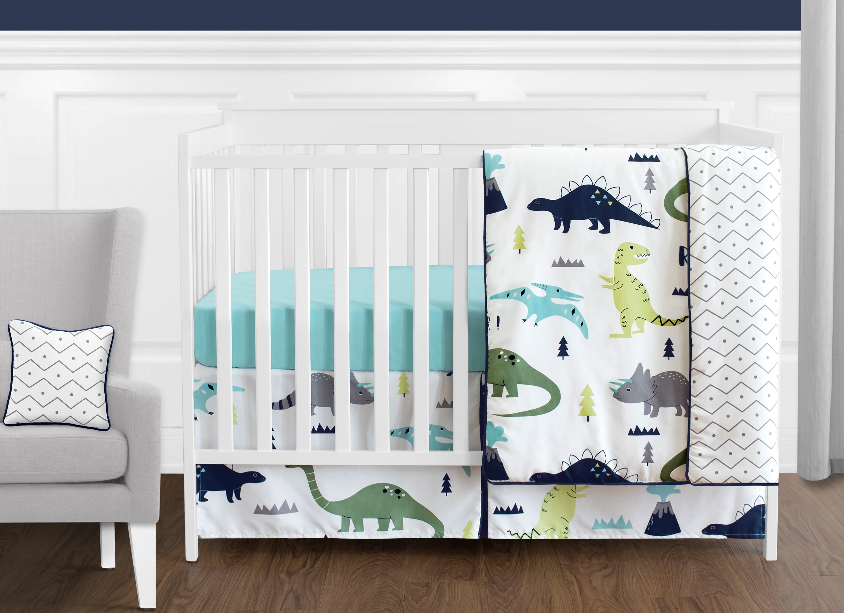 Mod Dinosaur 11 Piece Crib Bedding Set by Sweet Jojo Designs Sweet Jojo Designs