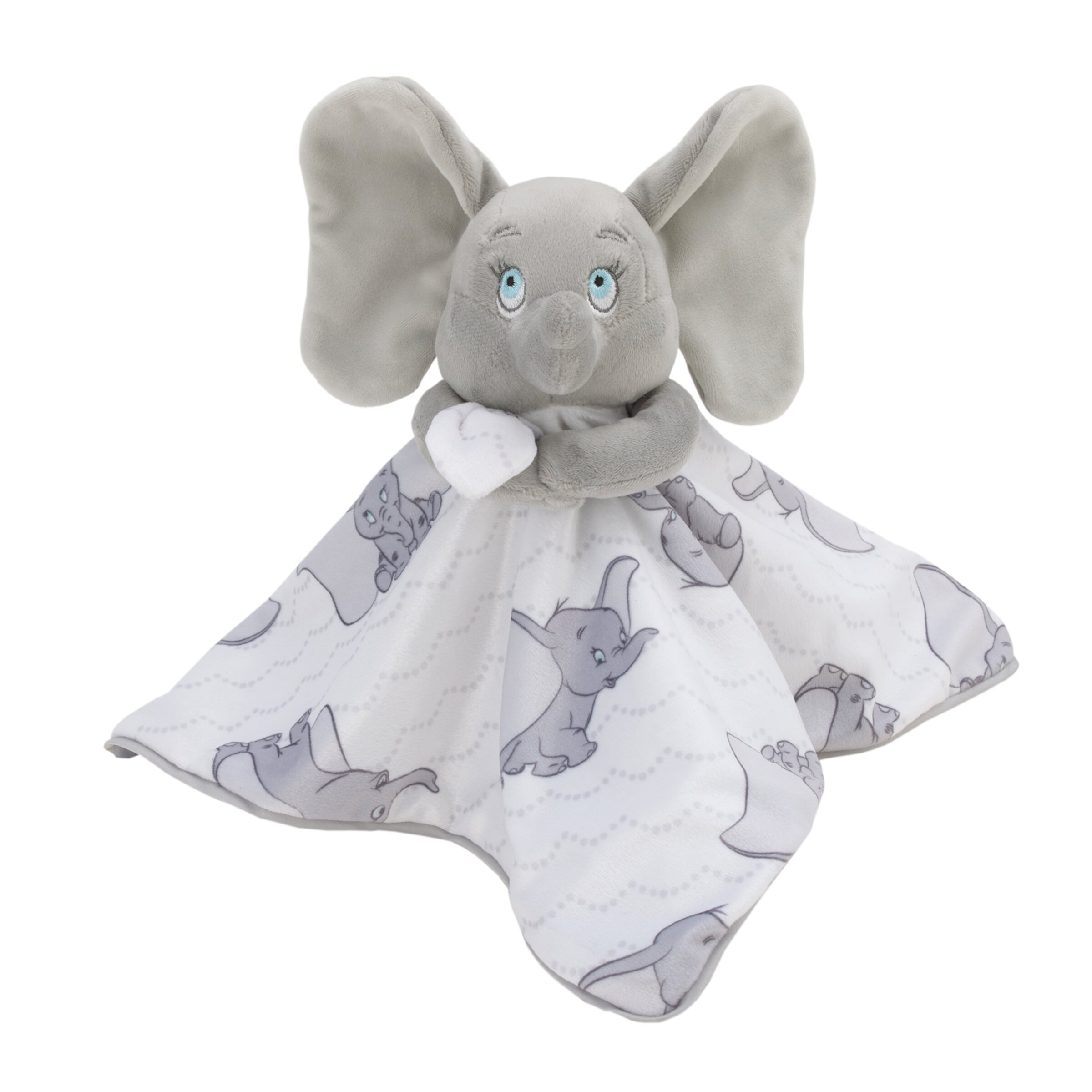 Disney Dumbo White and Grey Lovey Security Blanket DISNEY BABY