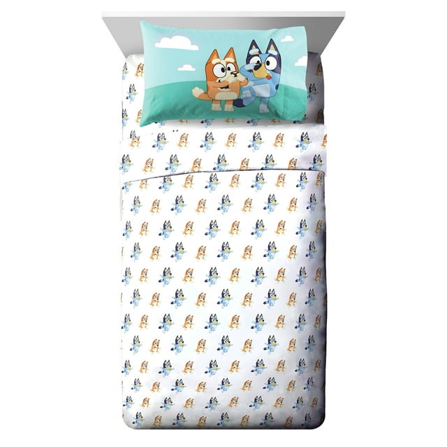 Bluey & Bingo 4 Piece Full Size Kids Sheet Set - Bedding for Boys and Girls Bluey