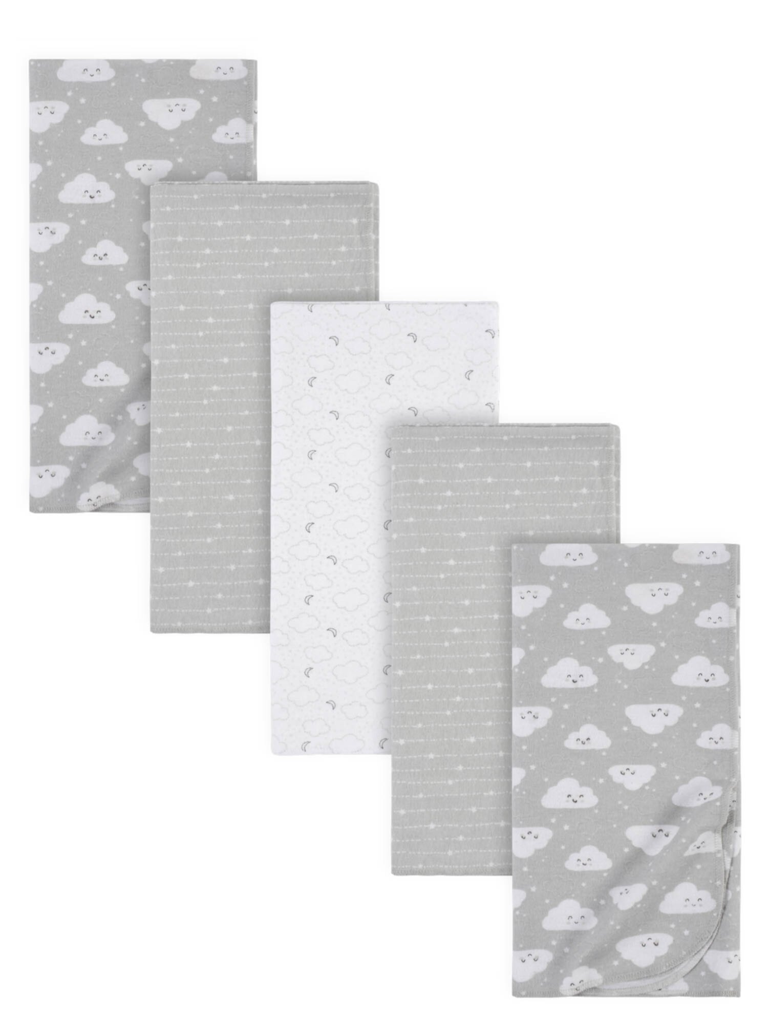 Gerber Baby Girls 100% Cotton Flannel Receiving Blankets, 5-Pack Visit the Gerber Store