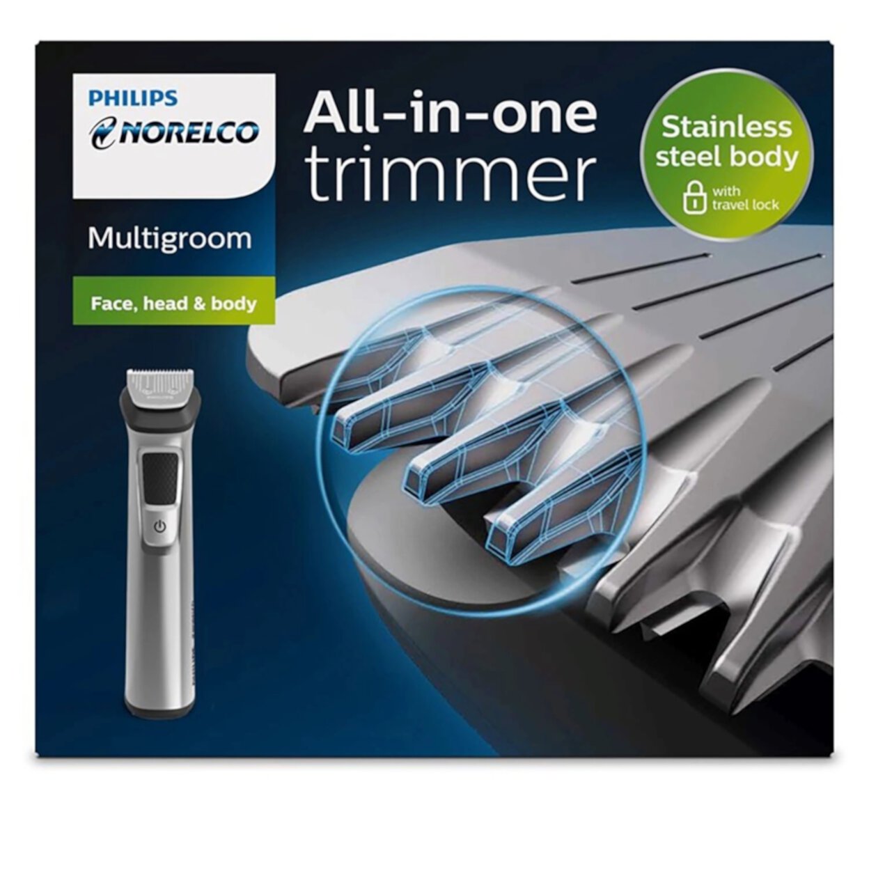 Philips Norelco Stainless Steel Multigroom All-in-One Trimmer Philips Norelco