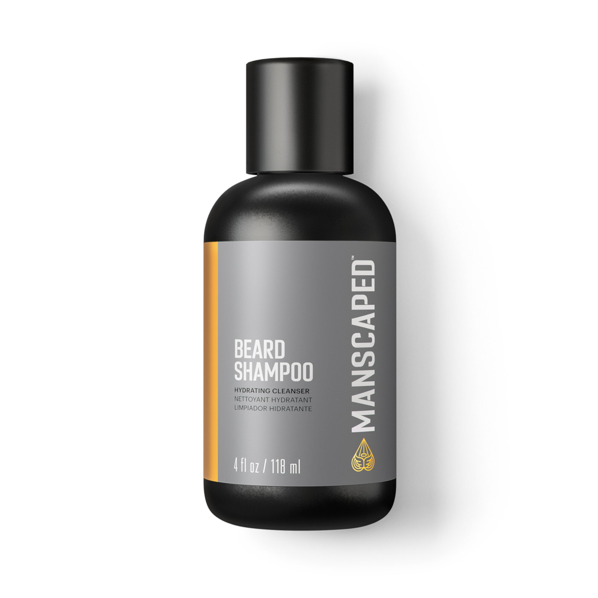 MANSCAPED® Beard Shampoo, Men's Hydrating Cleanser with Eucalyptus, Rosemary, Lavender Essential Oils, Beard Wash, 4 oz (Унции) MANSCAPED