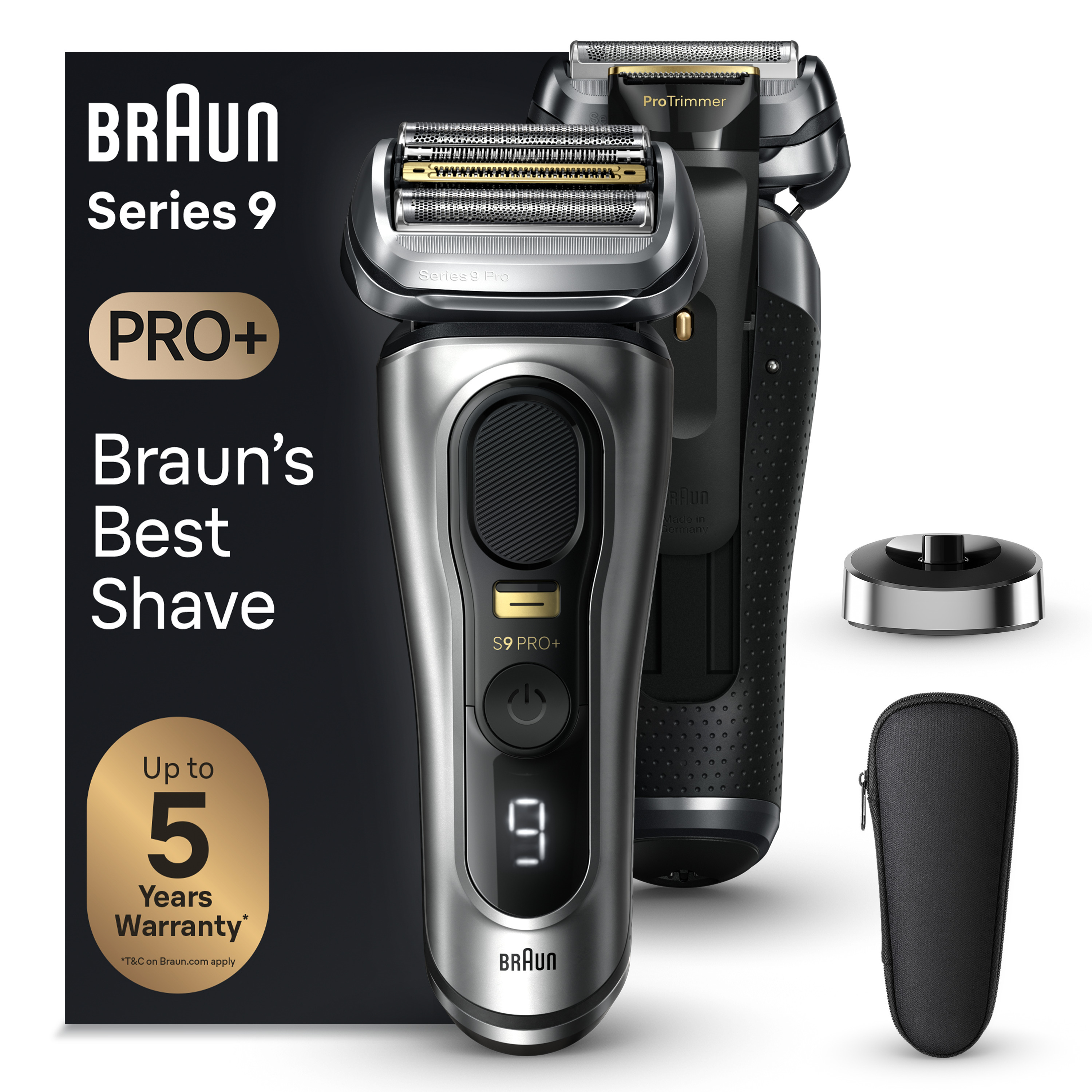 Электробритва Braun Series 9 PRO+ 9517s для влажного и сухого бритья с триммером Braun