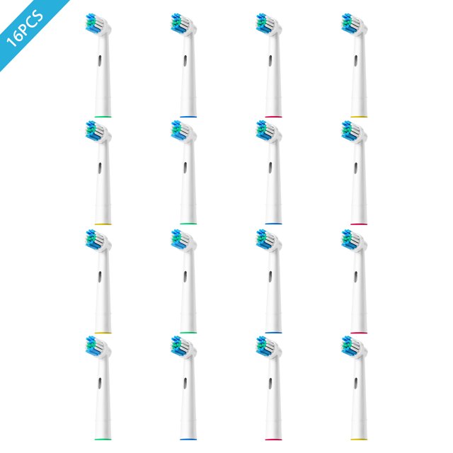 Genkent Replacement Brush Heads Compatible Oral-B Replacement Heads, Pack of 16, Fits for Oral B Electric Toothbrush Heads Refill GENKENT