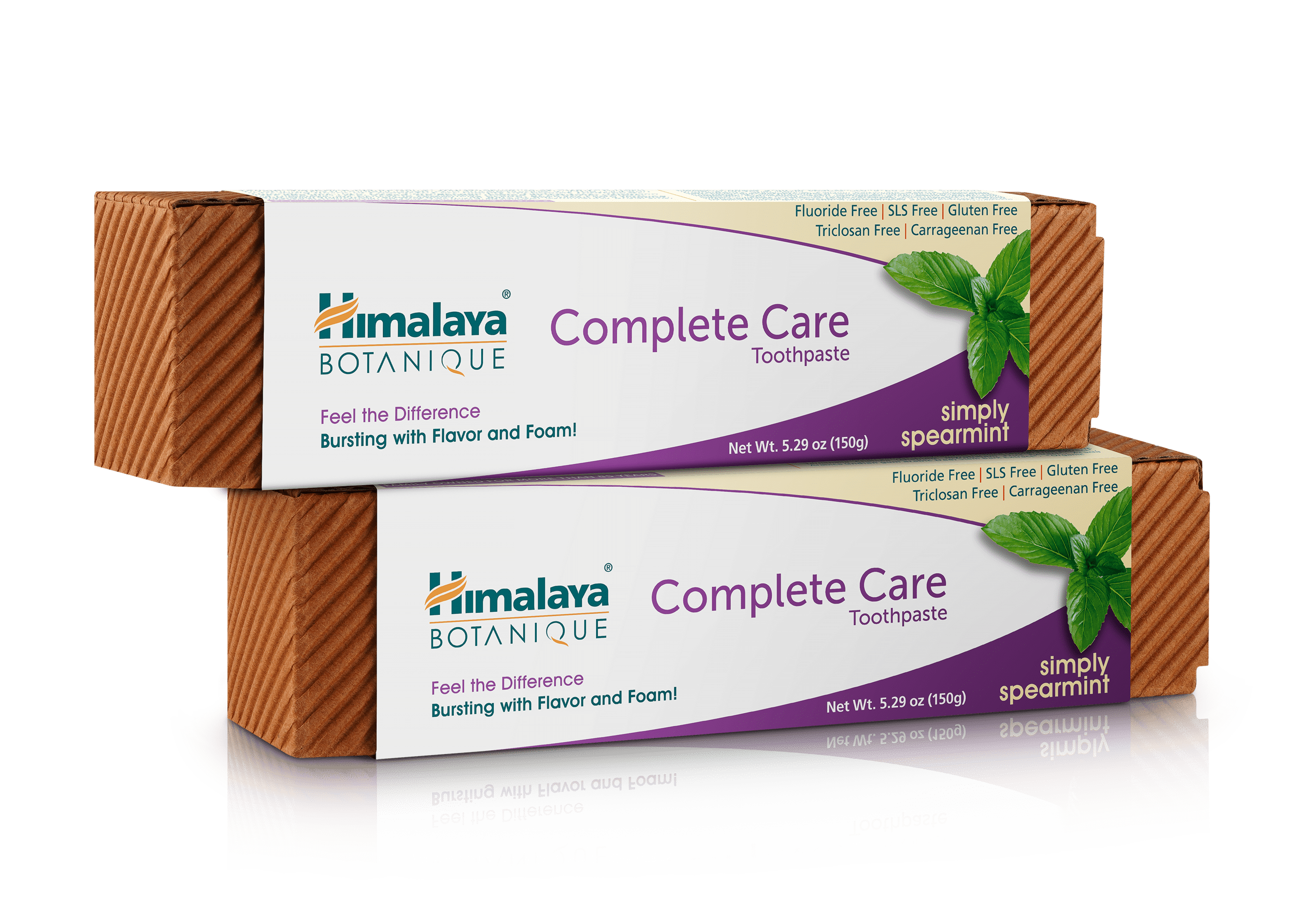 Himalaya Botanique Complete Care Toothpaste, Simply Spearmint, Plaque Reducer for Brighter Teeth 5.29 oz, 2 Pack Himalaya