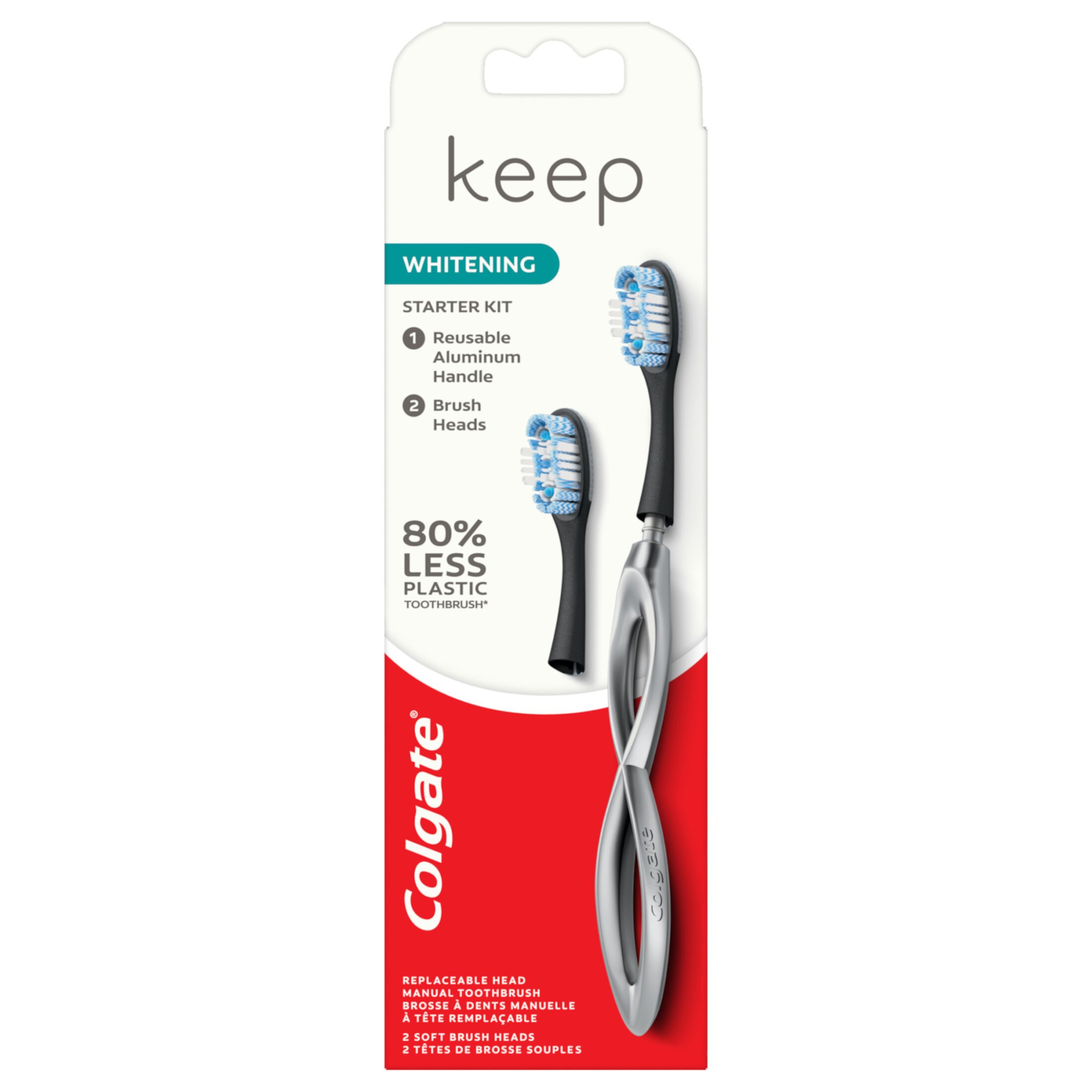 Colgate Keep Manual Toothbrush Whitening Starter Kit - Silver Visit the Colgate Store