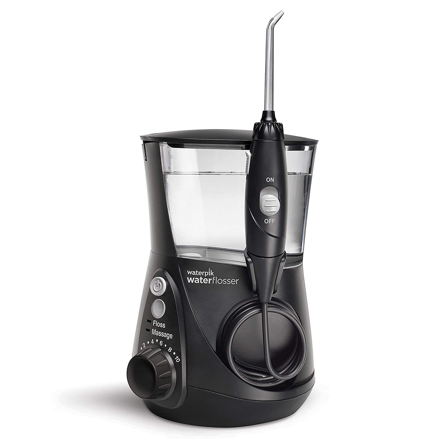 Waterpik WP-662 Water Flosser Electric Dental Countertop Professional Oral Irrigator For Teeth, Aquarius, Black Visit the Waterpik Store