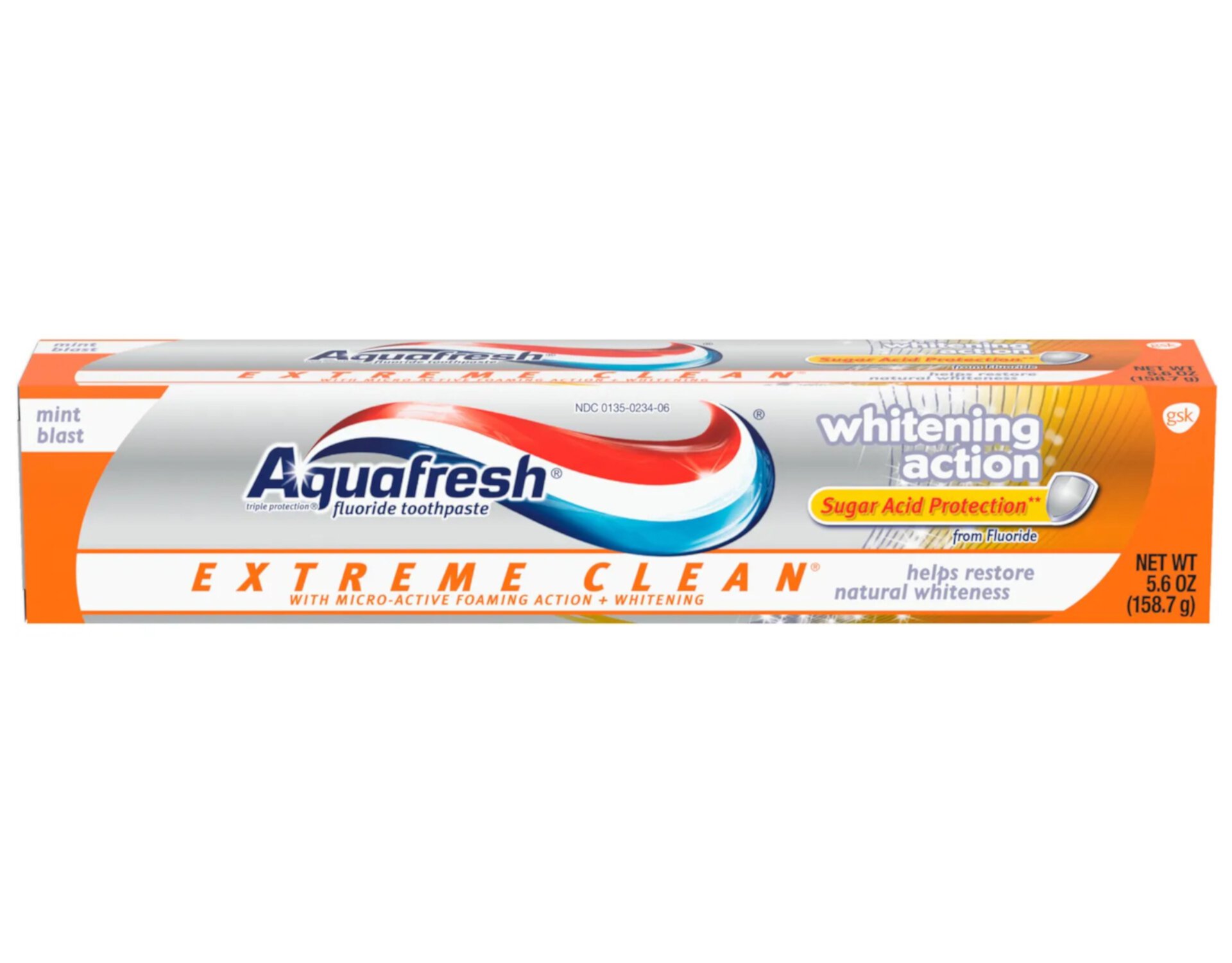 2 Pack - Aquafresh Extreme Clean Toothpaste Whitening Action - 5.6oz Each Aquafresh