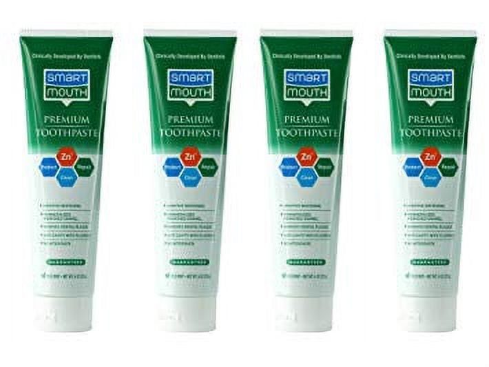 Smart Mouth Premium Zinc Ion Toothpaste,  6 oz (4-Pack) SmartMouth