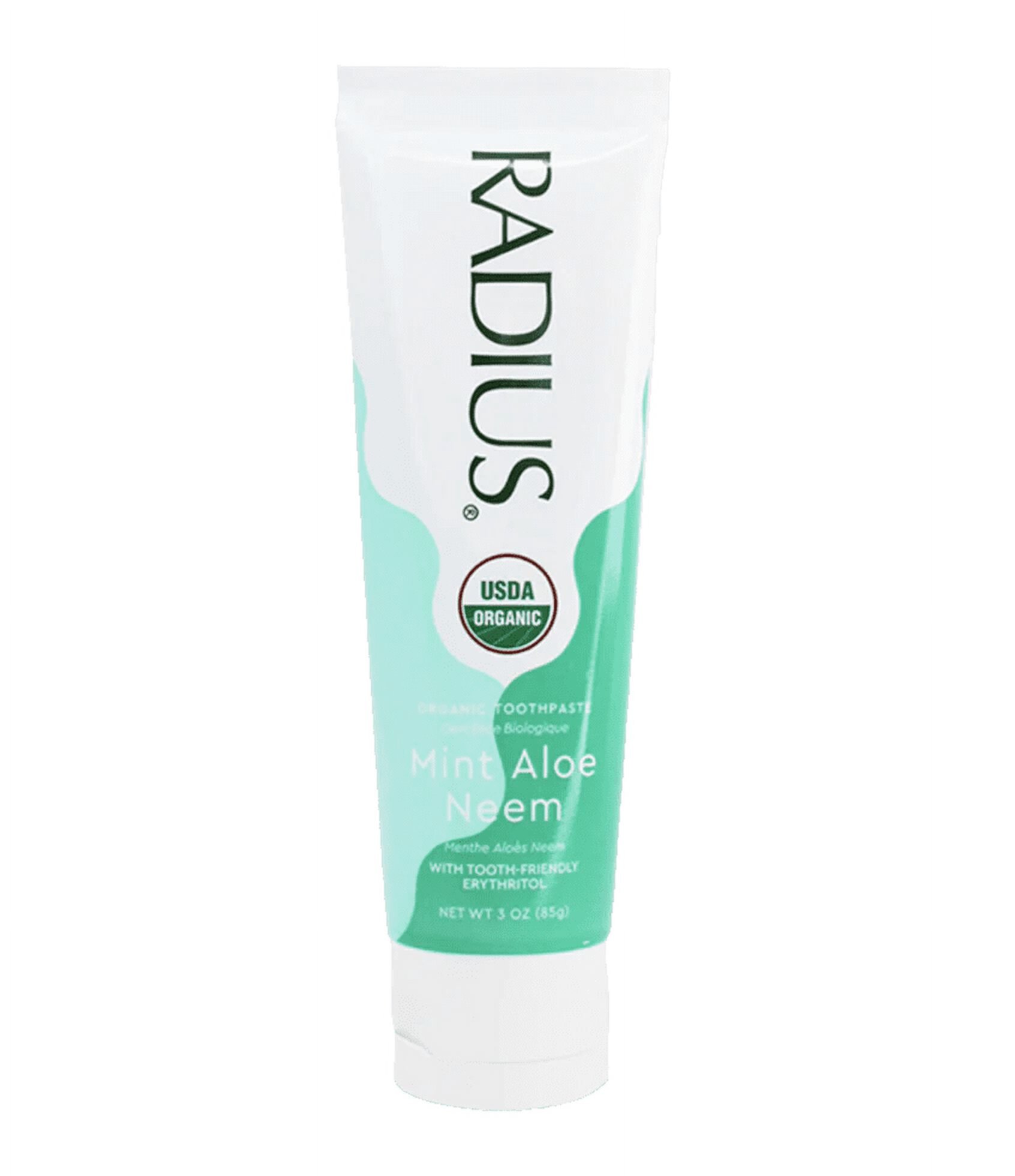 RADIUS Organic Toothpaste, Mint Aloe Neem, 3 oz (85 g) Visit the RADIUS Store