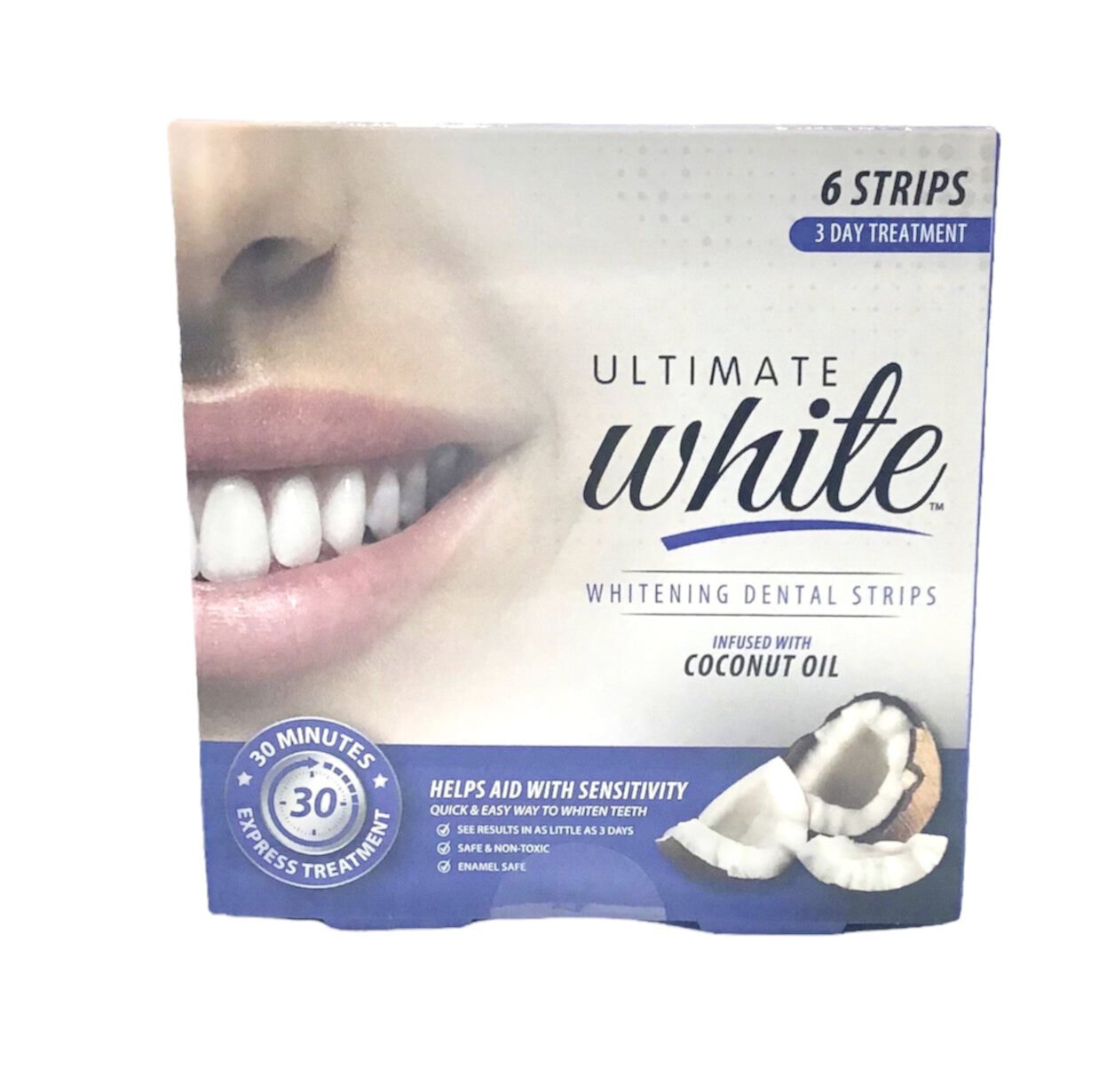 Brush Buddies Ultimate Whitening Dental Strips, 3 Day Treatment, 6 Strips Brush Buddies