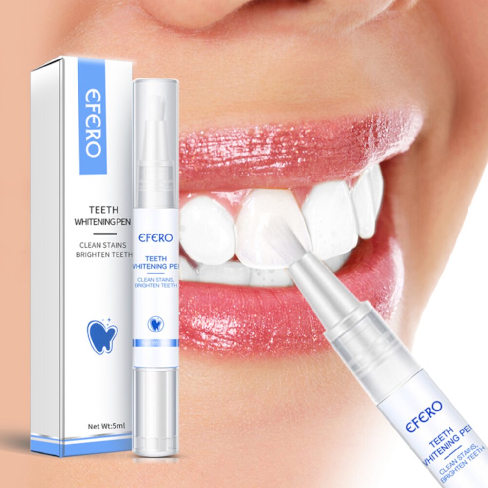 EFERO Effective Teeth Whitening Pen Fast Tooth Cleaning Stains Remover Oral Care RUHUADGB